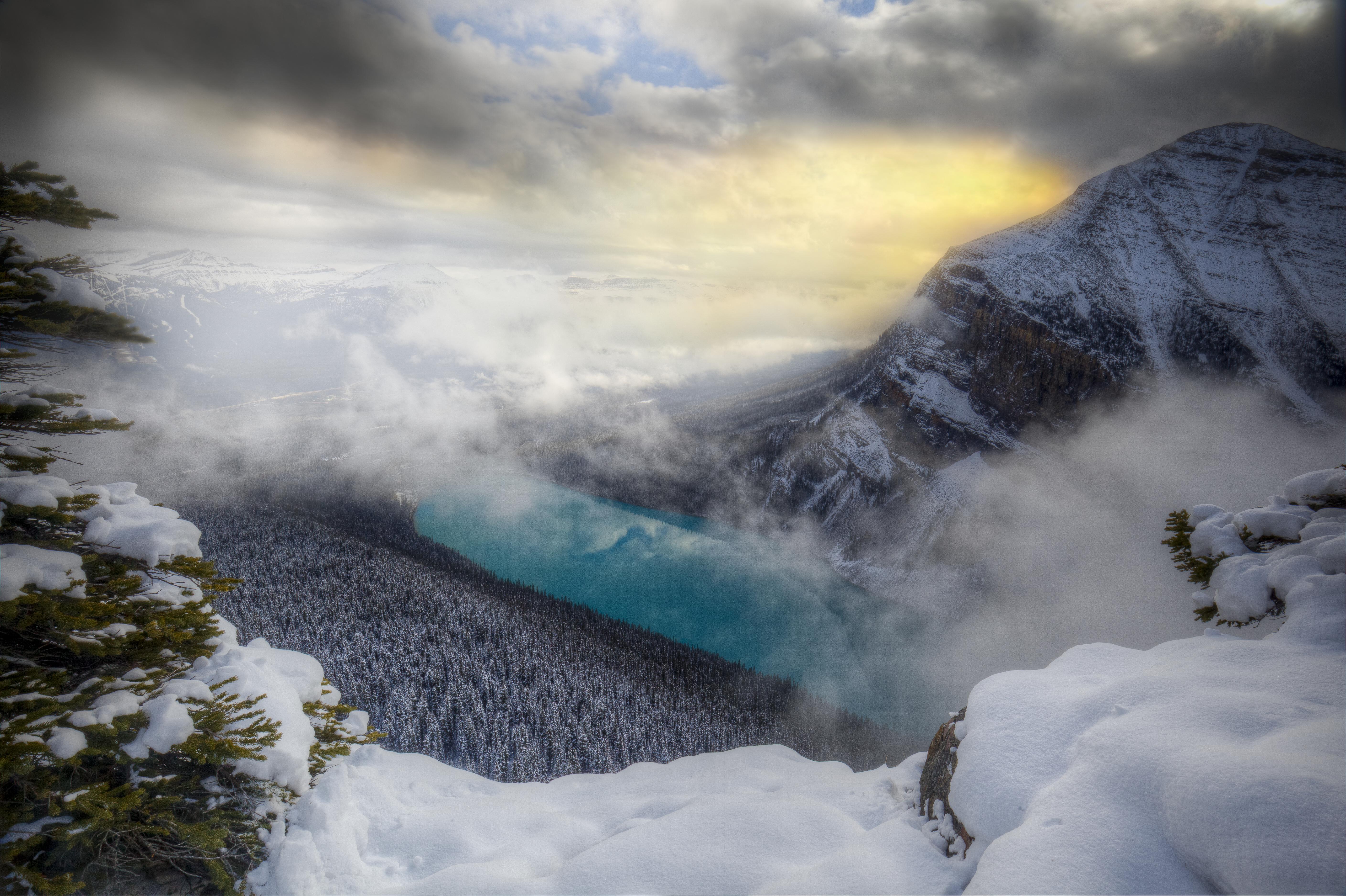 356393 télécharger l'image lac louise, canada, terre/nature, alberta, parc national banff, banff, hiver, des lacs - fonds d'écran et économiseurs d'écran gratuits