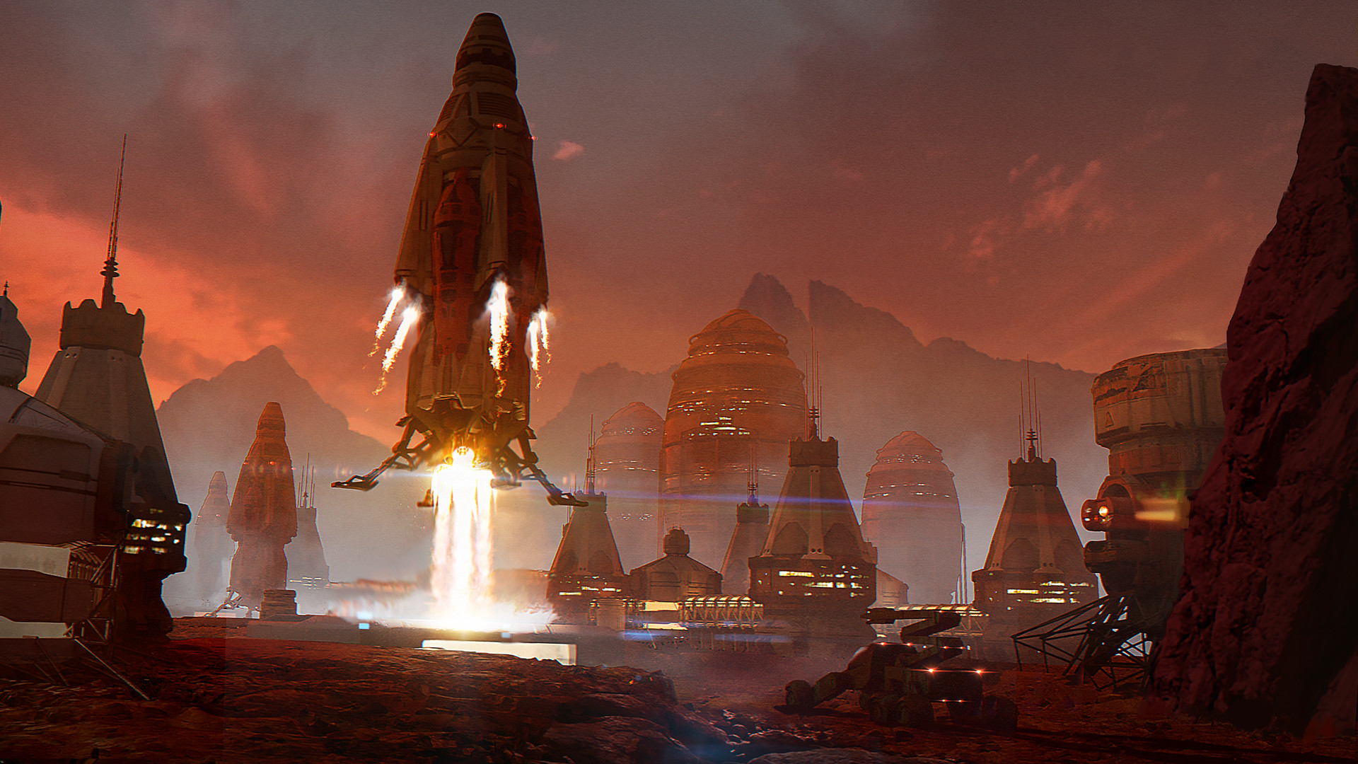 Free download wallpaper Sci Fi, Spaceship, Mars on your PC desktop