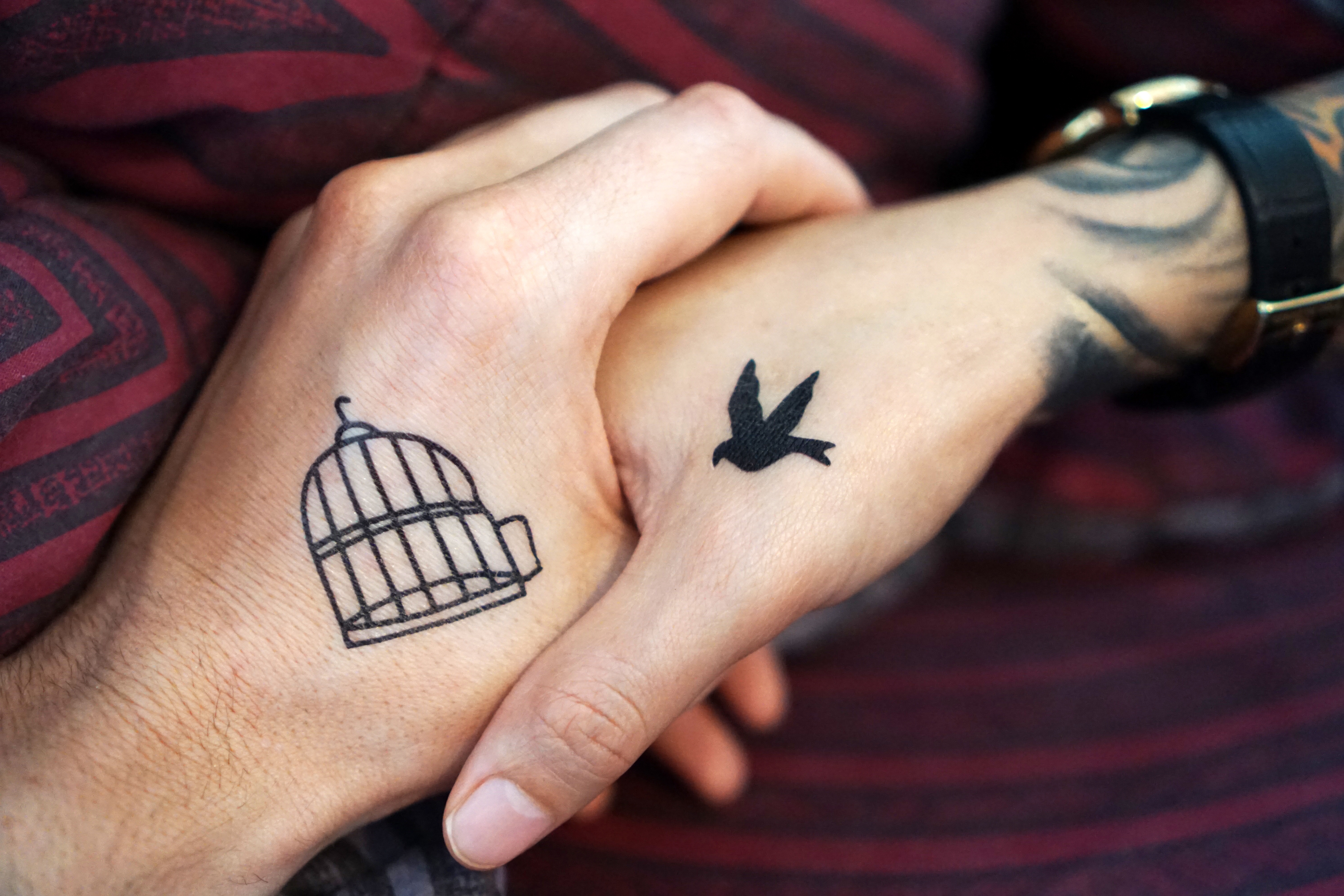 tattoo, love, tattoos, couple, pair, hands