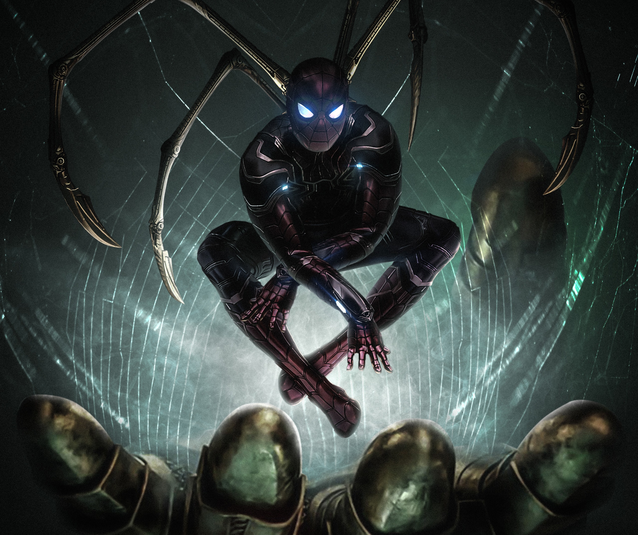 Baixar papel de parede para celular de Homem Aranha, Os Vingadores, Filme, Aranha De Ferro, Vingadores: Guerra Infinita gratuito.