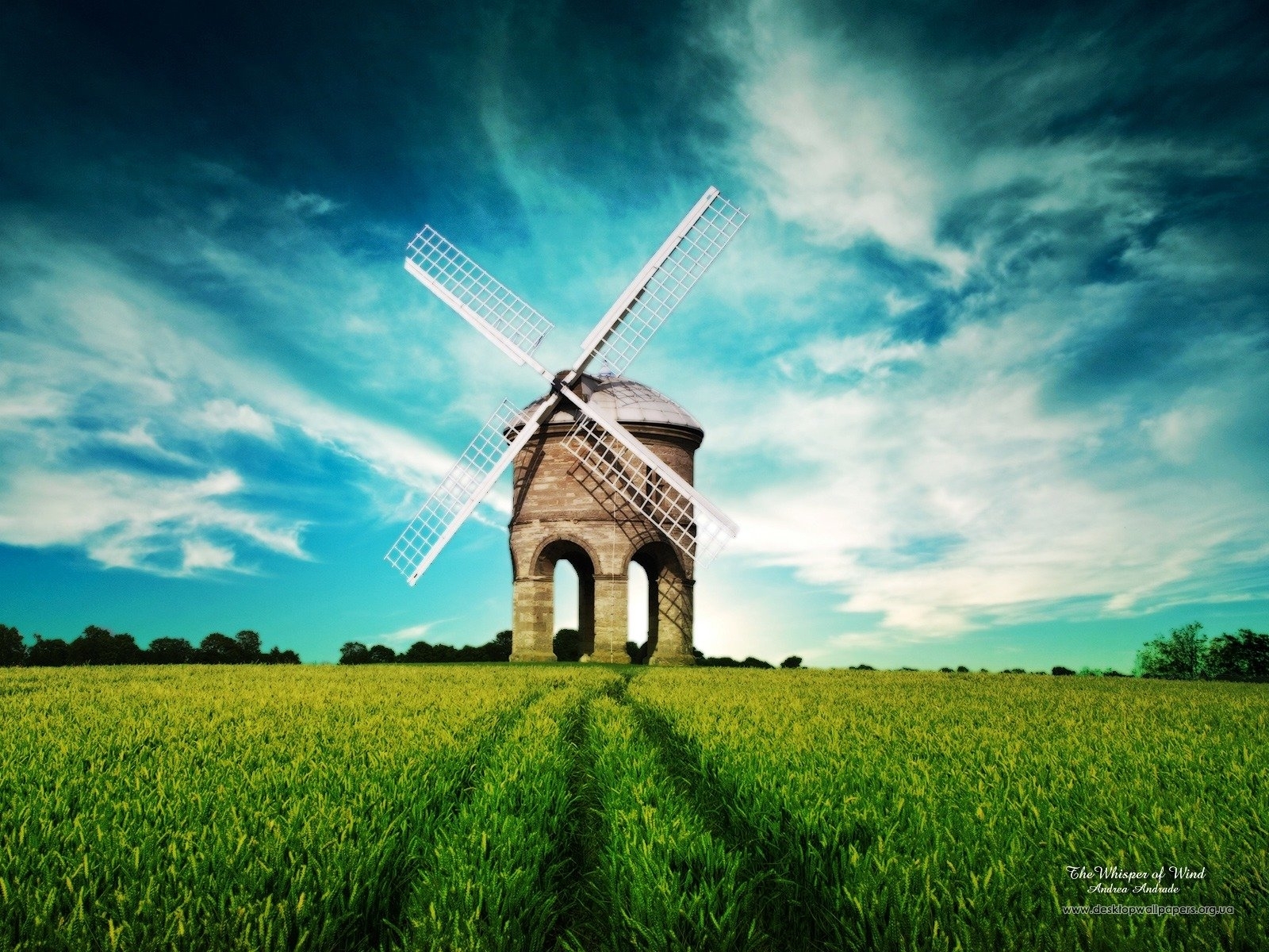 Free download wallpaper Landscape, Grass, Sky, Architecture, Fields on your PC desktop