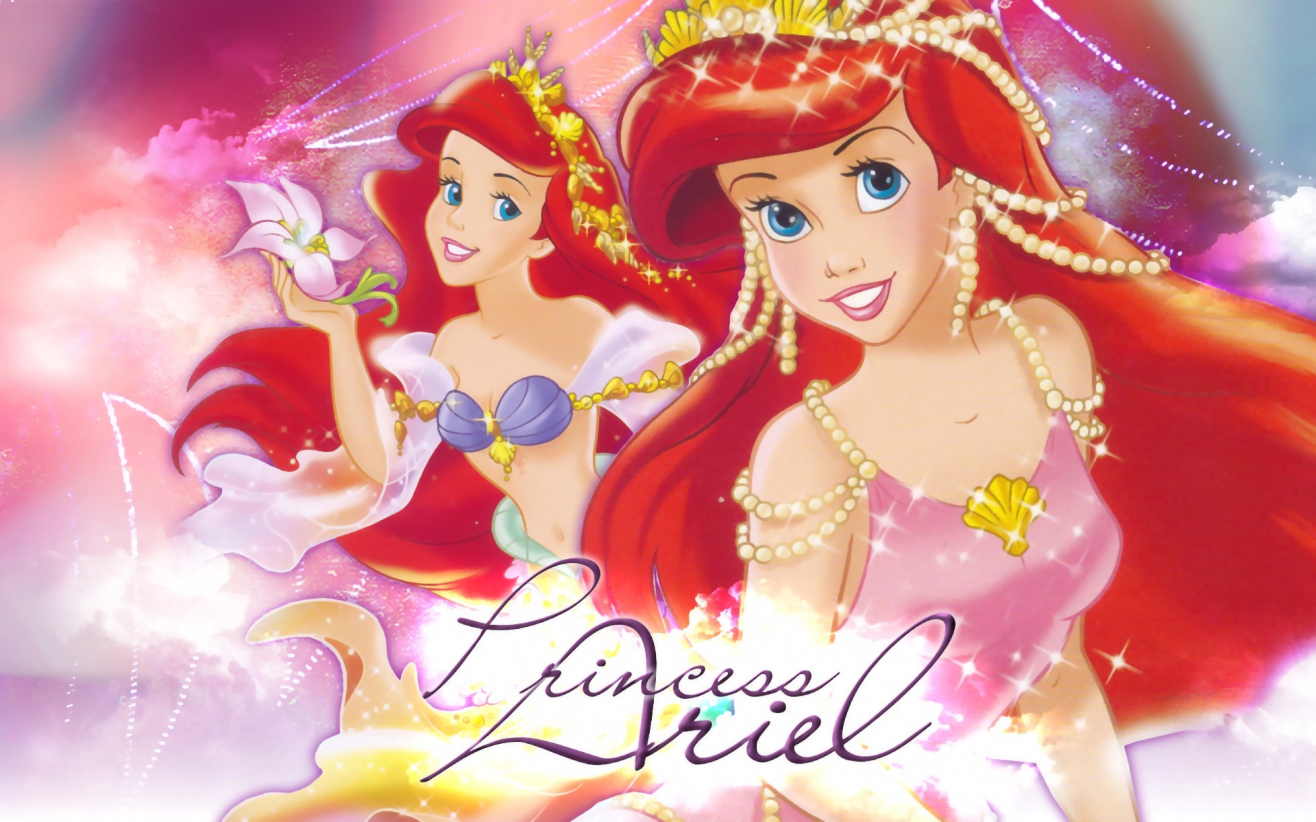 movie, the little mermaid (1989), ariel (the little mermaid), mermaid, red hair, the little mermaid
