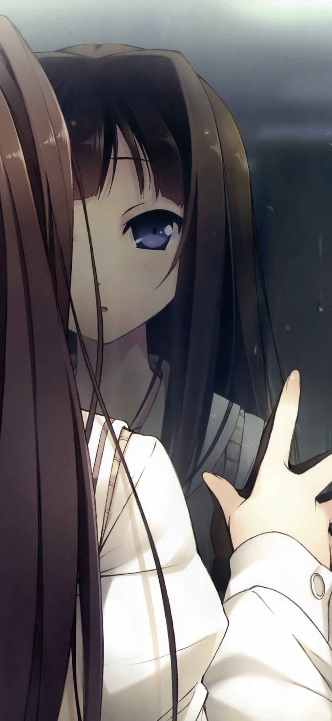 Download mobile wallpaper Anime, Rain, Reflection, Your Diary, Ayase Sayuki for free.