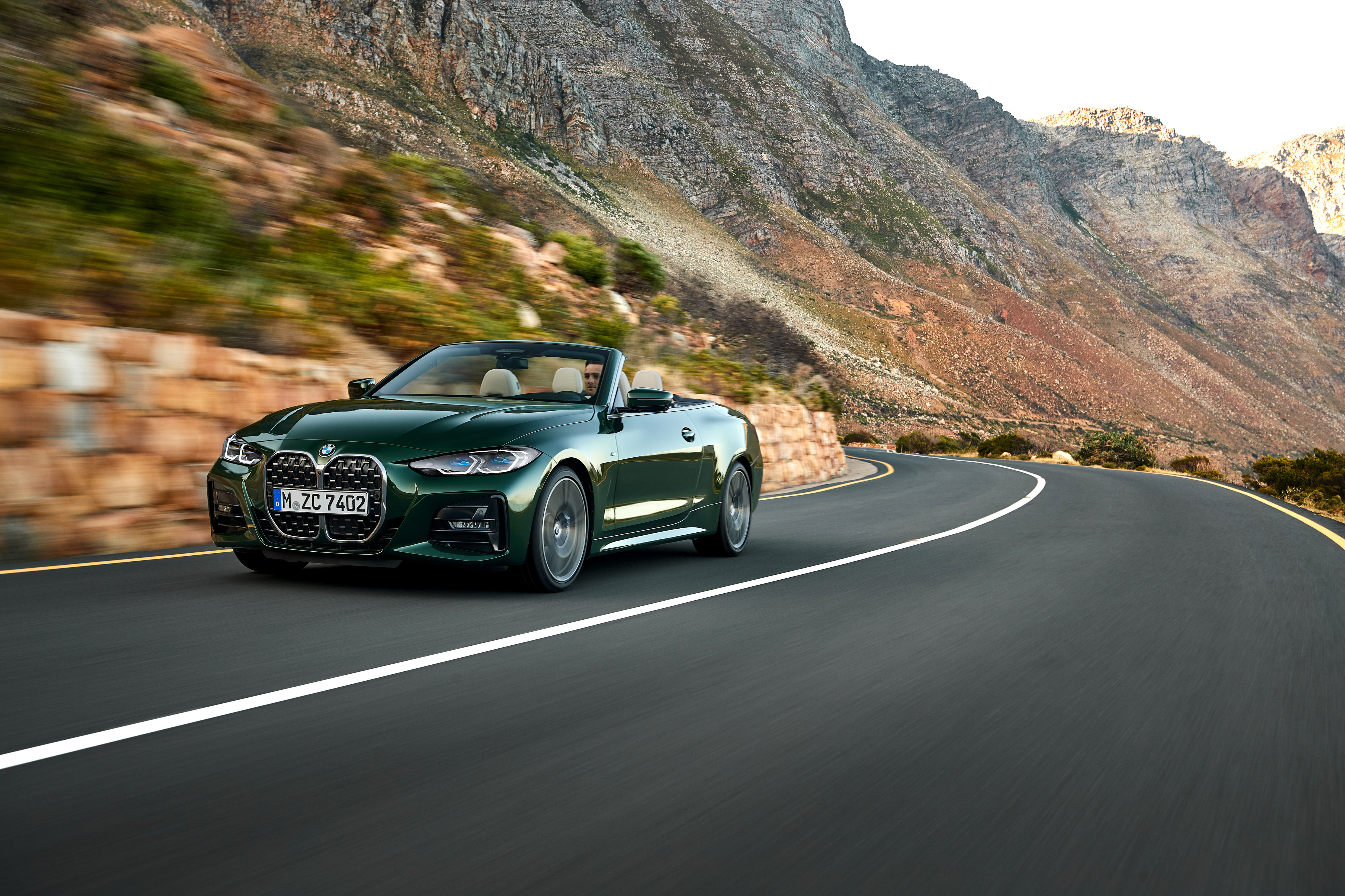 Download mobile wallpaper Bmw, Car, Cabriolet, Bmw 4 Series, Vehicles, Green Car for free.