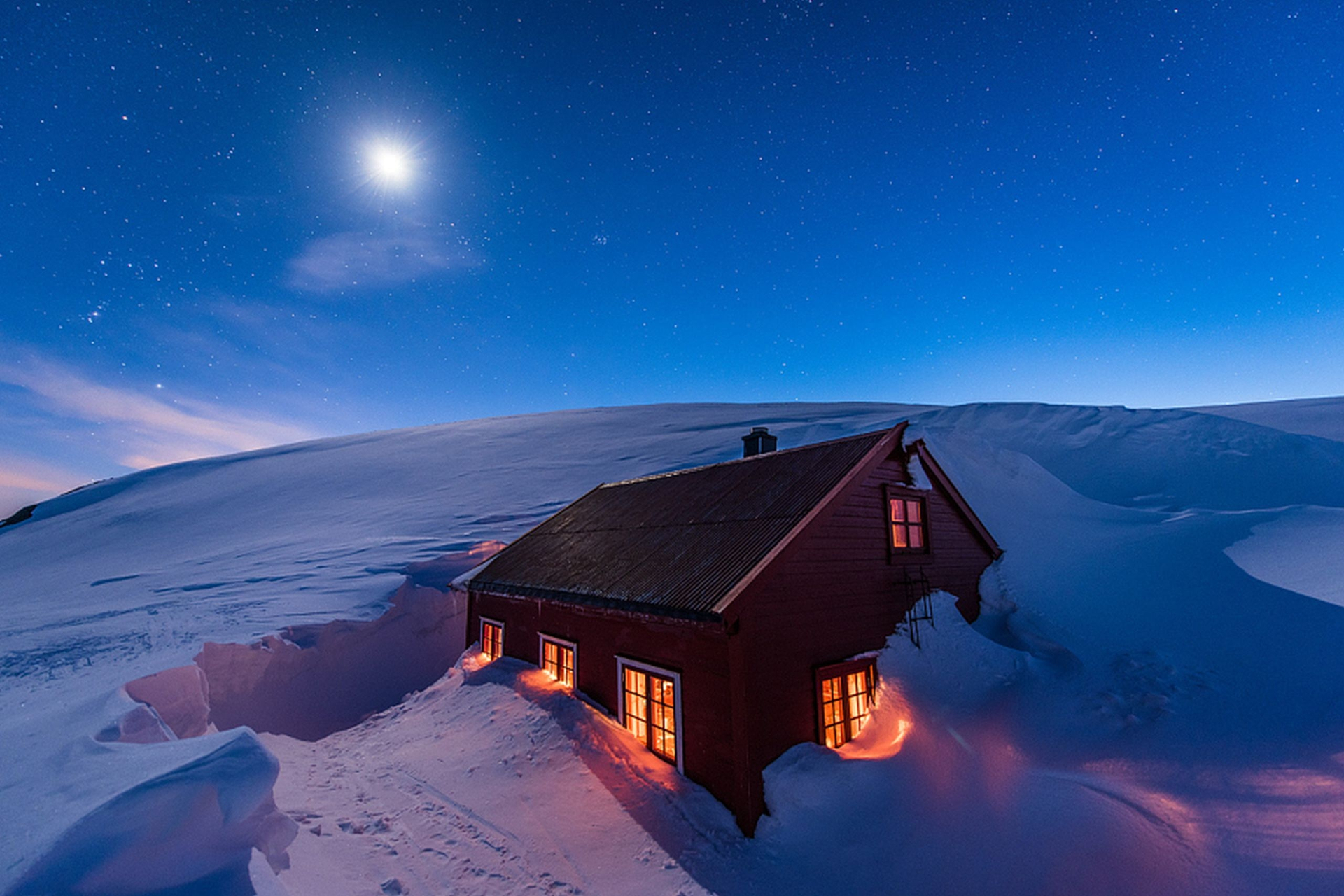 Laden Sie das Winter, Schnee, Haus, Menschengemacht-Bild kostenlos auf Ihren PC-Desktop herunter