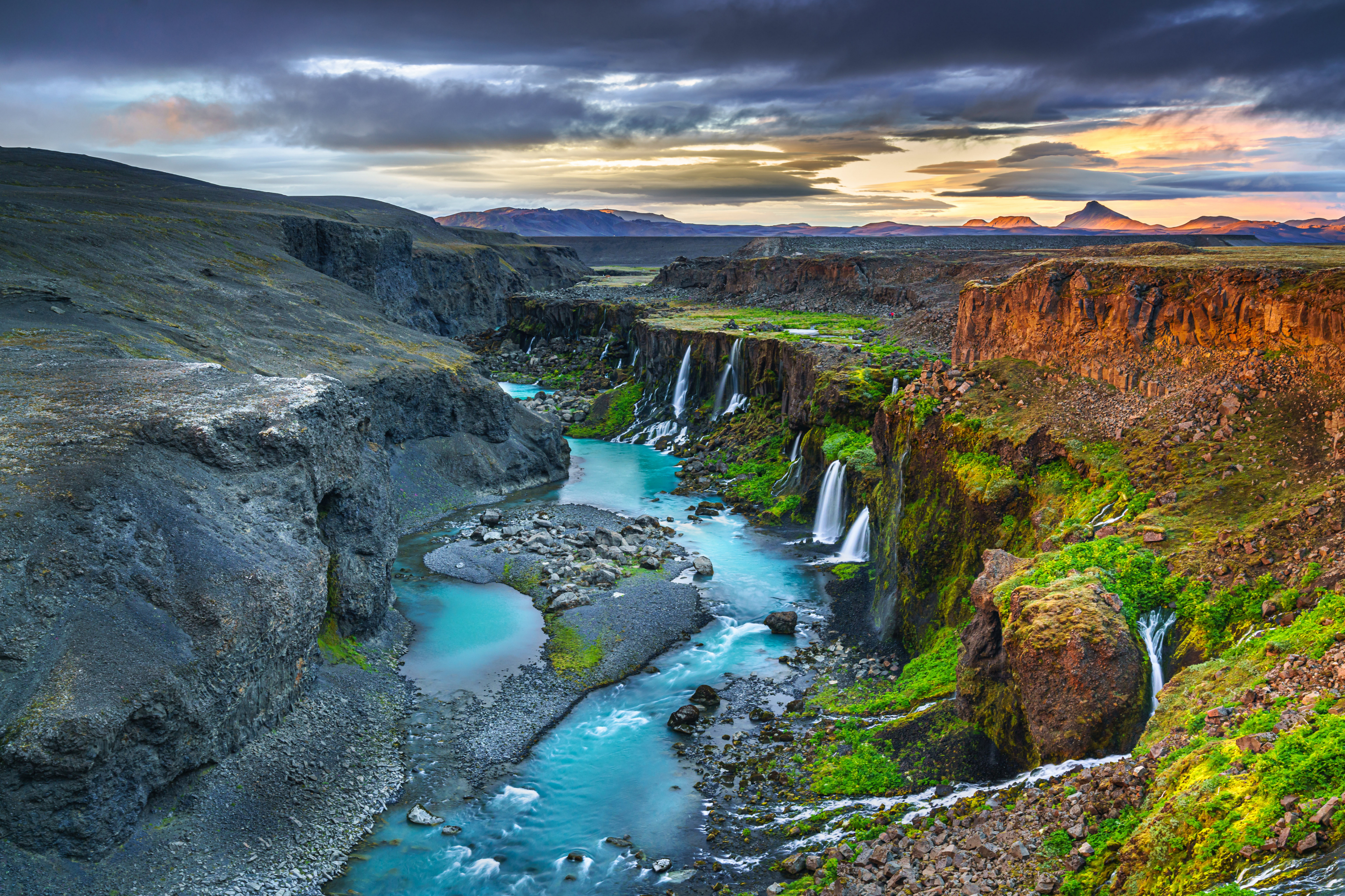 PCデスクトップに自然, 川, 峡谷, 地球, アイスランド, キャニオン画像を無料でダウンロード