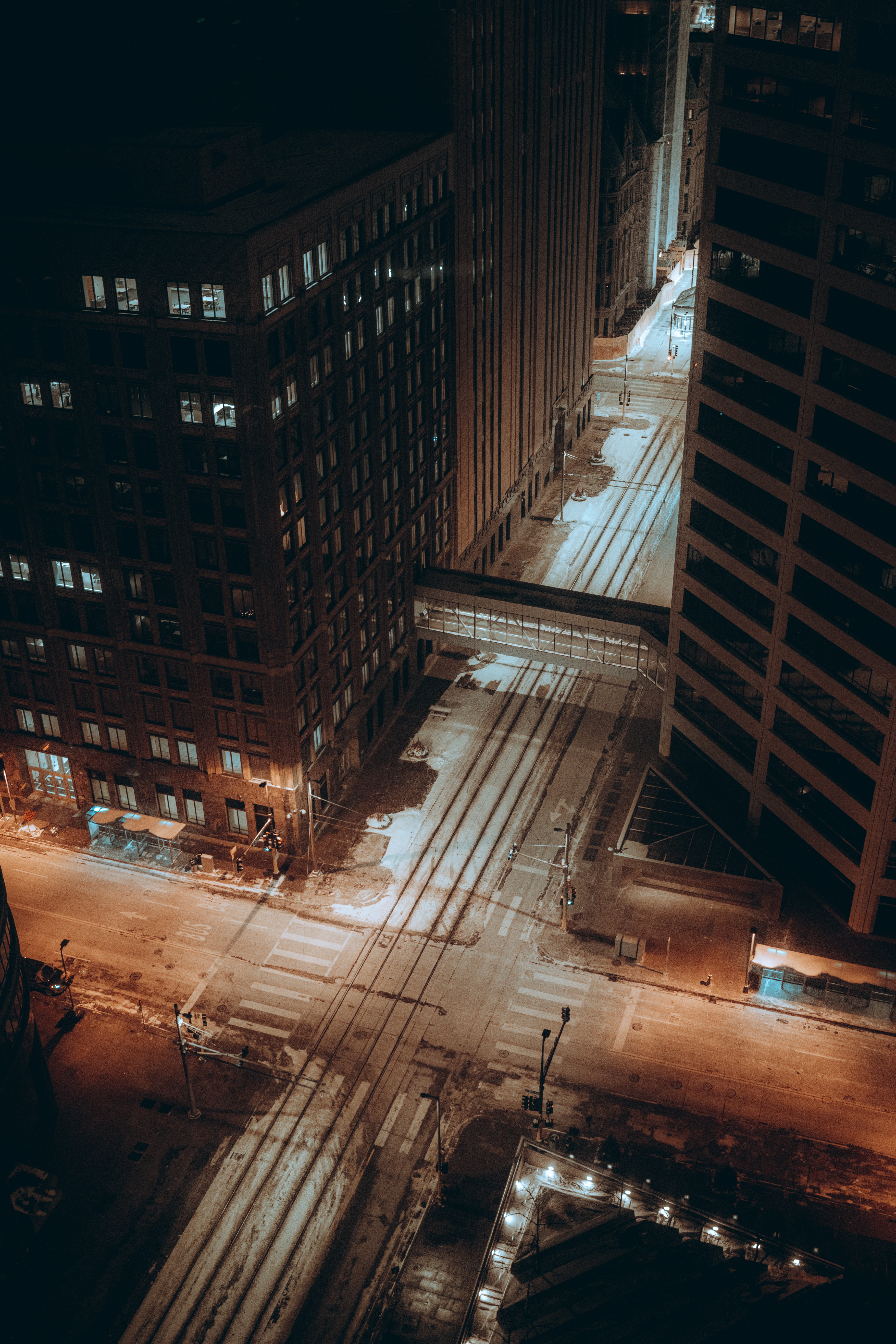 Free download wallpaper Roads, Streets, Building, City, View From Above, Cities, Night on your PC desktop
