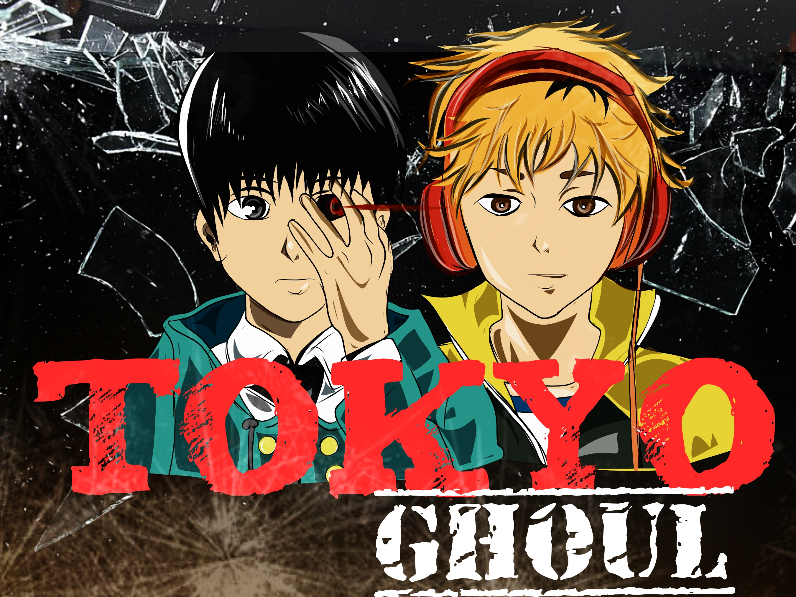 Handy-Wallpaper Animes, Ken Kanek, Tokyo Ghoul, Hideyoshi Nagachika kostenlos herunterladen.