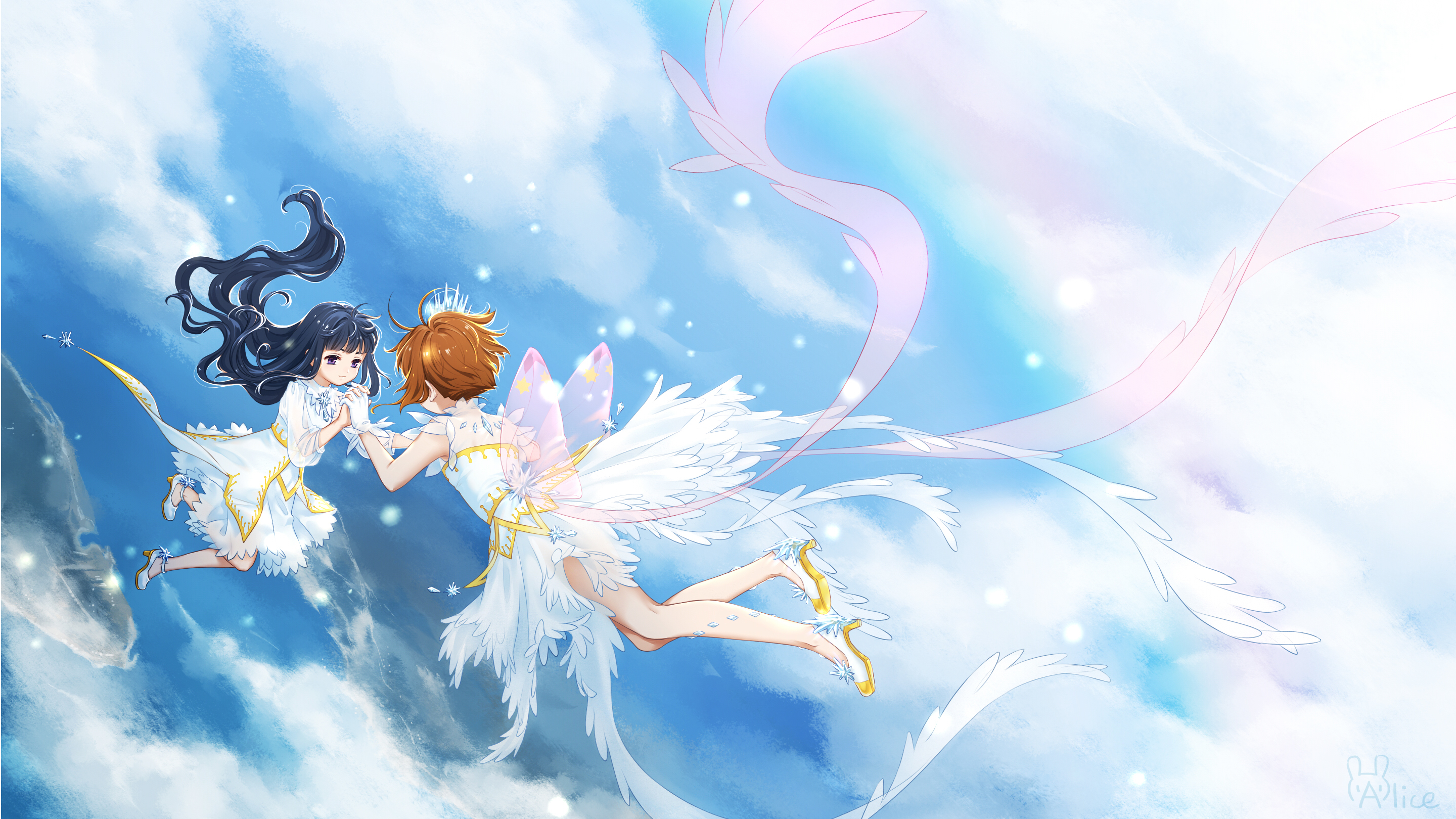 Download mobile wallpaper Anime, Cardcaptor Sakura, Sakura Kinomoto, Tomoyo Daidouji for free.