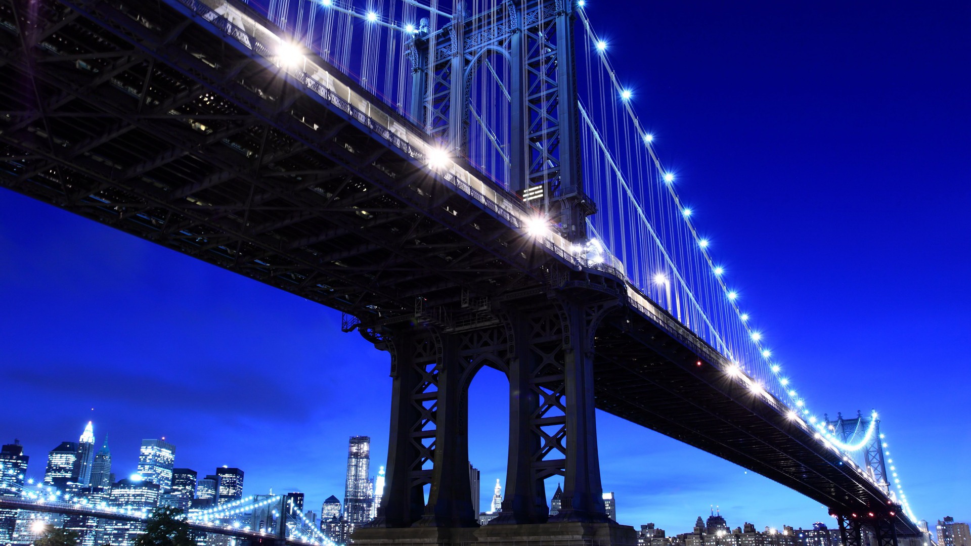 Descarga gratuita de fondo de pantalla para móvil de Puente De Manhattan, Puentes, Hecho Por El Hombre.