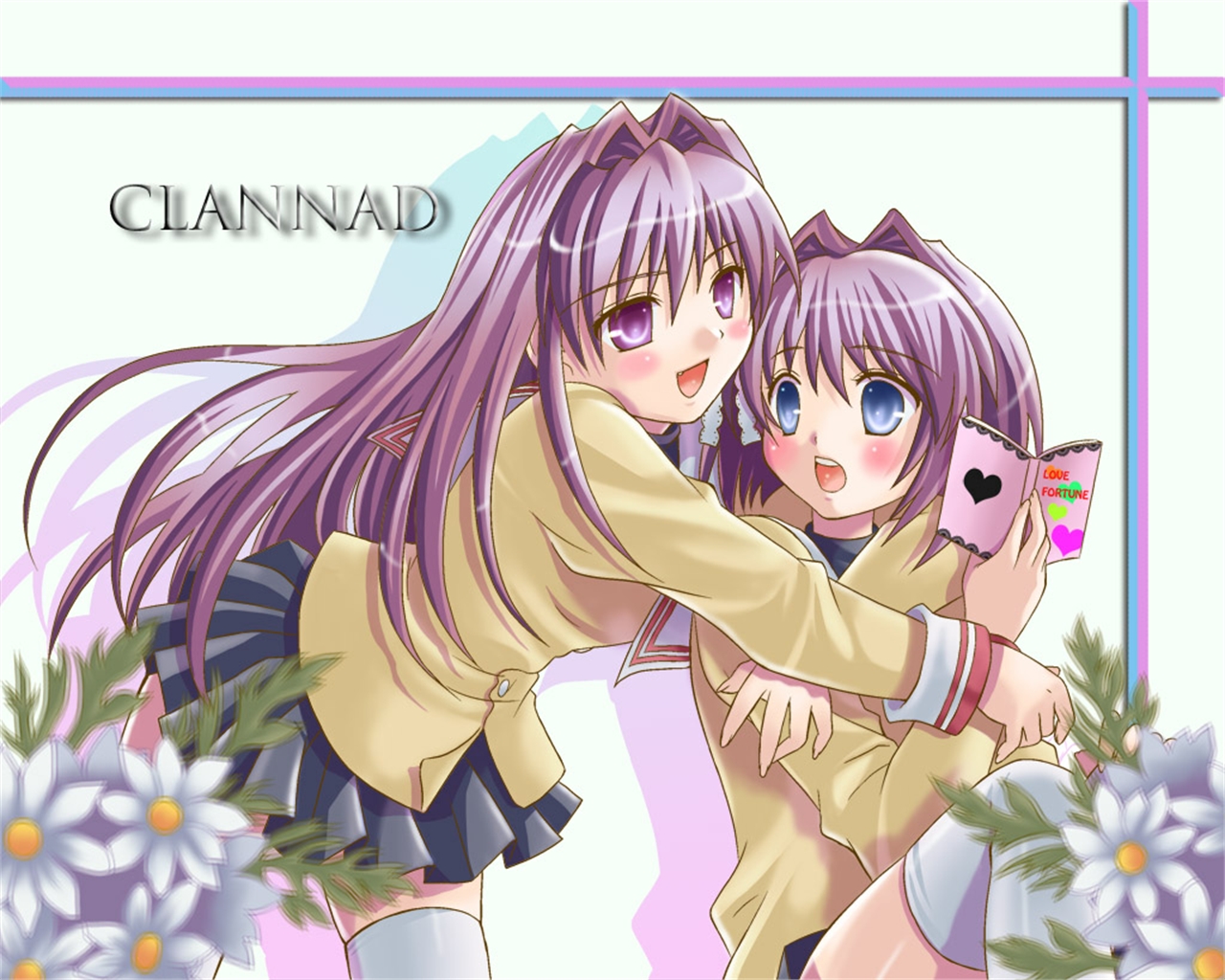 Laden Sie das Animes, Kyou Fujibayashi, Clannad, Ryou Fujibayashi-Bild kostenlos auf Ihren PC-Desktop herunter