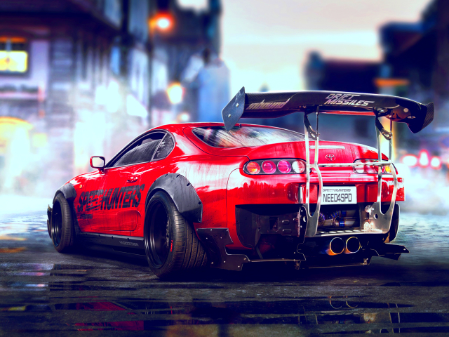 Download mobile wallpaper Need For Speed, Car, Toyota Supra, Video Game for free.