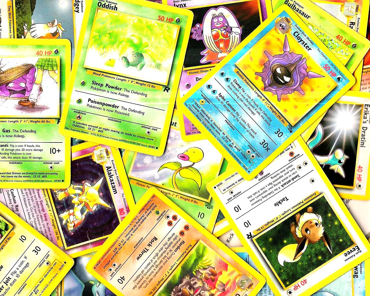 1520164 descargar fondo de pantalla cartas pokémon, videojuego, alakazam (pokémon), bellsprout (pokémon), tarjeta, cloyster (pokémon), dratini (pokémon), eevee (pokémon), graveler (pokémon), jynx (pokémon), extraño (pokémon), pidgey (pokémon), de cartas coleccionables, pokémon: protectores de pantalla e imágenes gratis