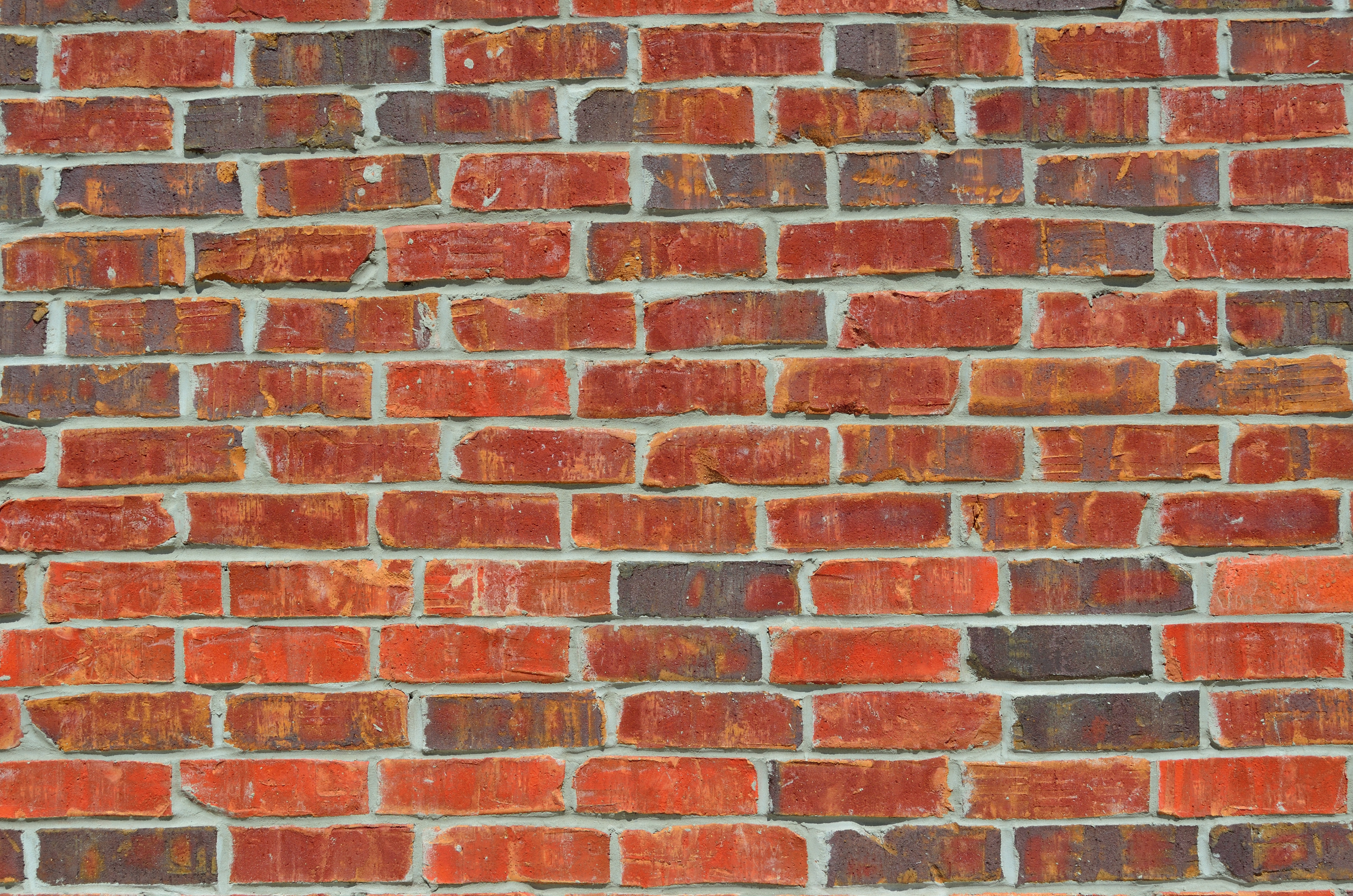 brick, surface, red, texture, textures, wall 5K
