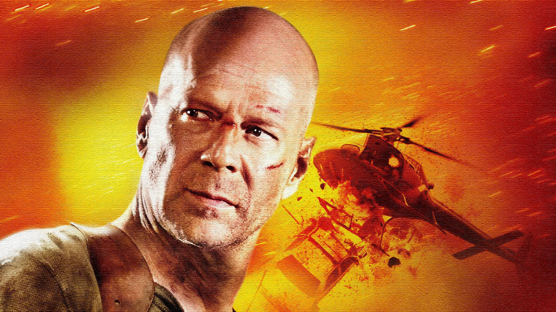 movie, live free or die hard, bruce willis, helicopter, john mcclane