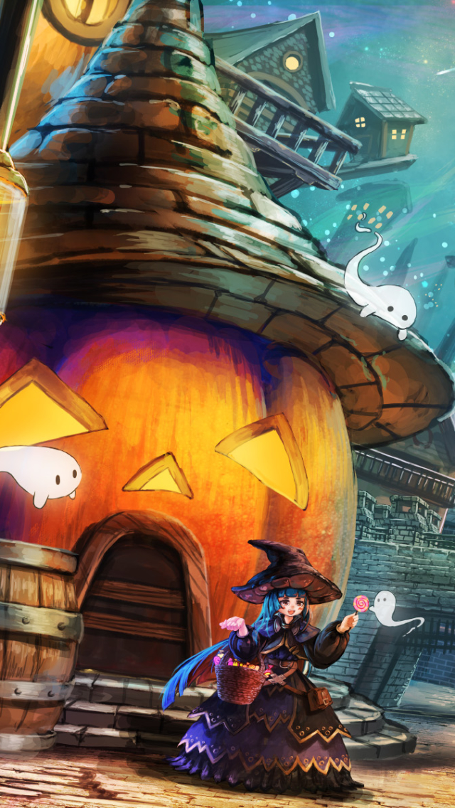 Download mobile wallpaper Anime, Halloween for free.