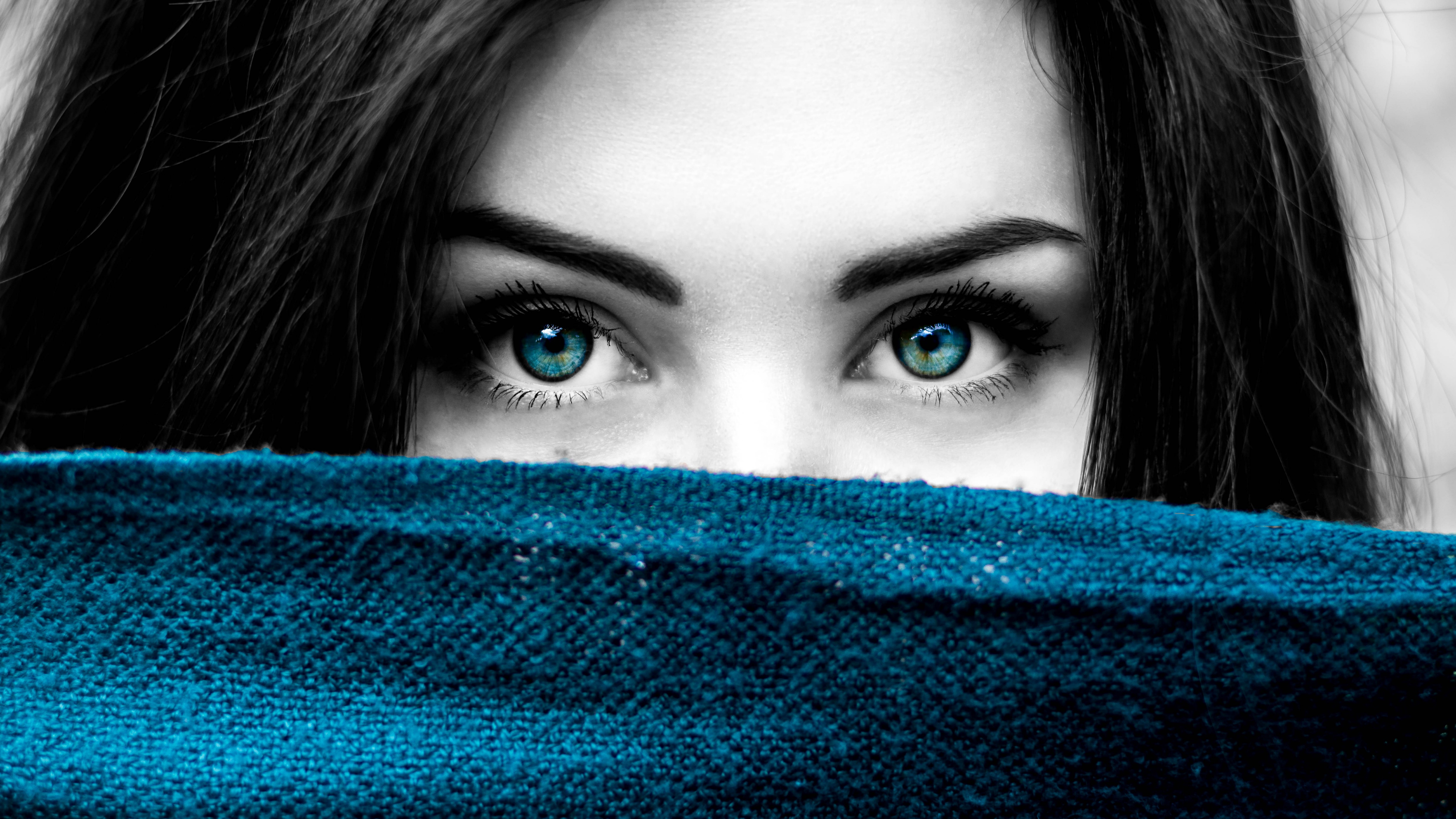 Download mobile wallpaper Eye, Women, Blue Eyes for free.