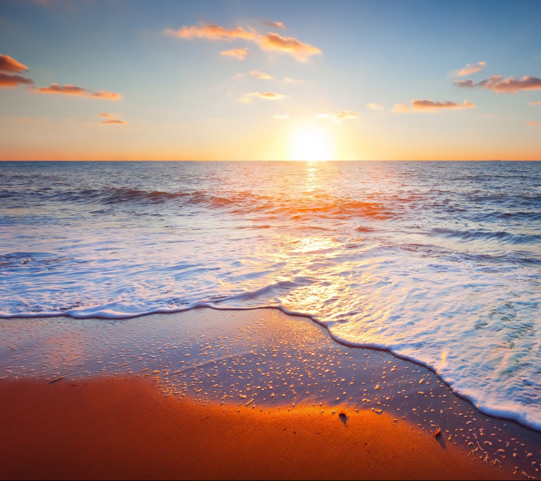 無料モバイル壁紙波, ビーチ, 海岸, 地球, 太陽をダウンロードします。