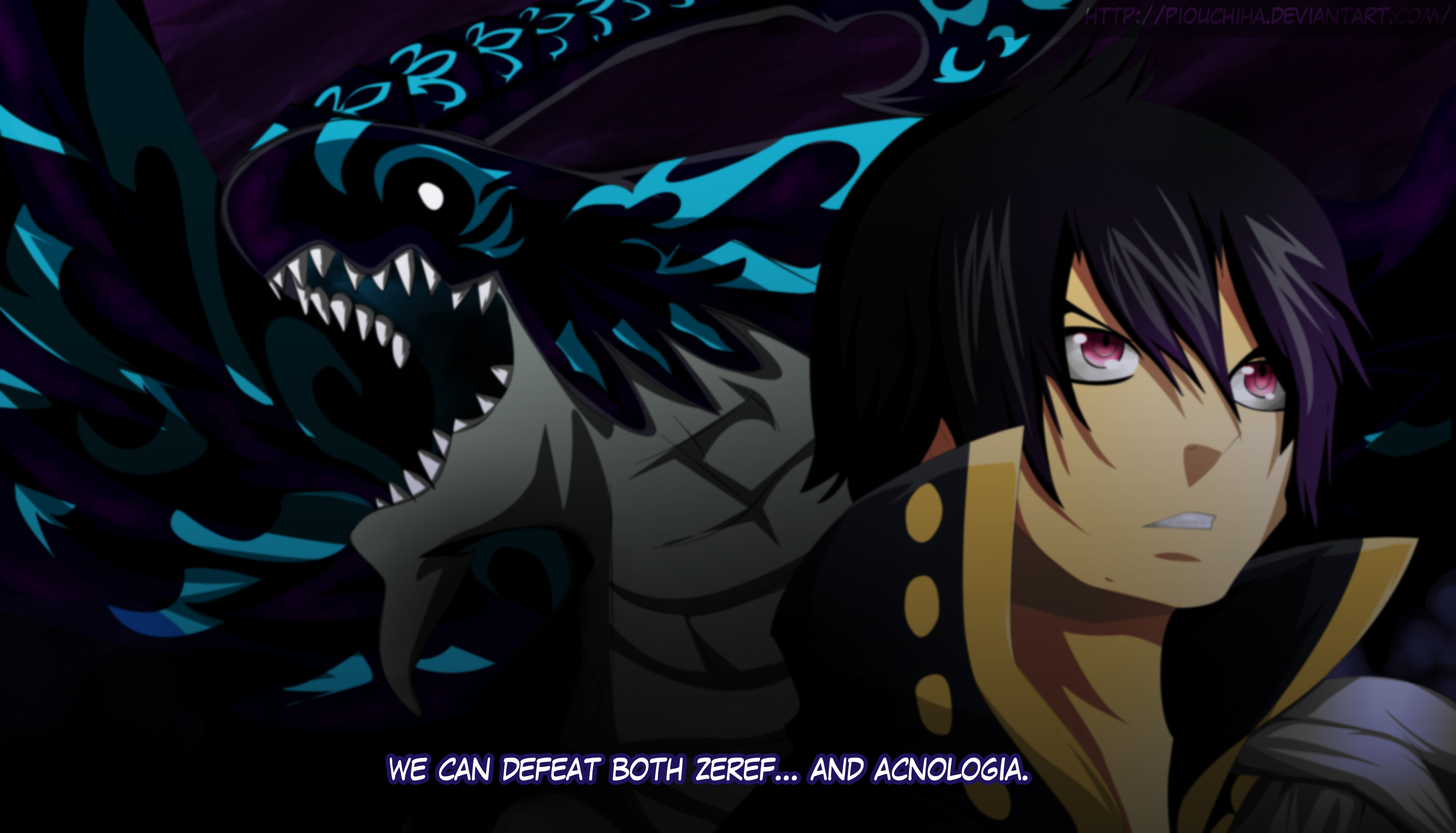anime, fairy tail, acnologia (fairy tail), zeref dragneel