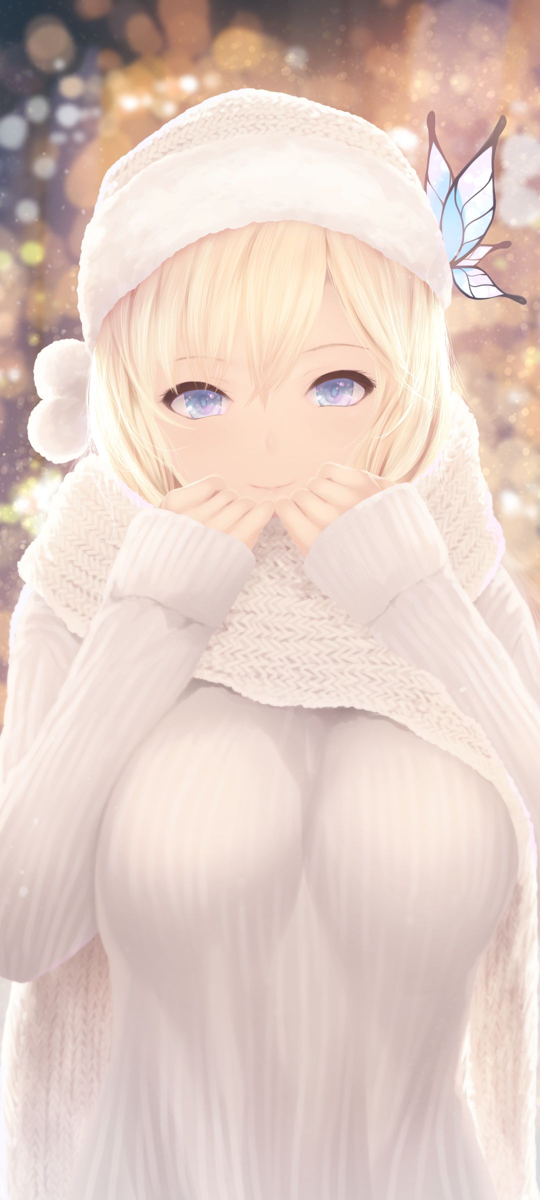 Handy-Wallpaper Blond, Blondinen, Animes, Aqua Augen, Boku Wa Tomodachi Ga Sukunai, Sena Kashiwazaki kostenlos herunterladen.