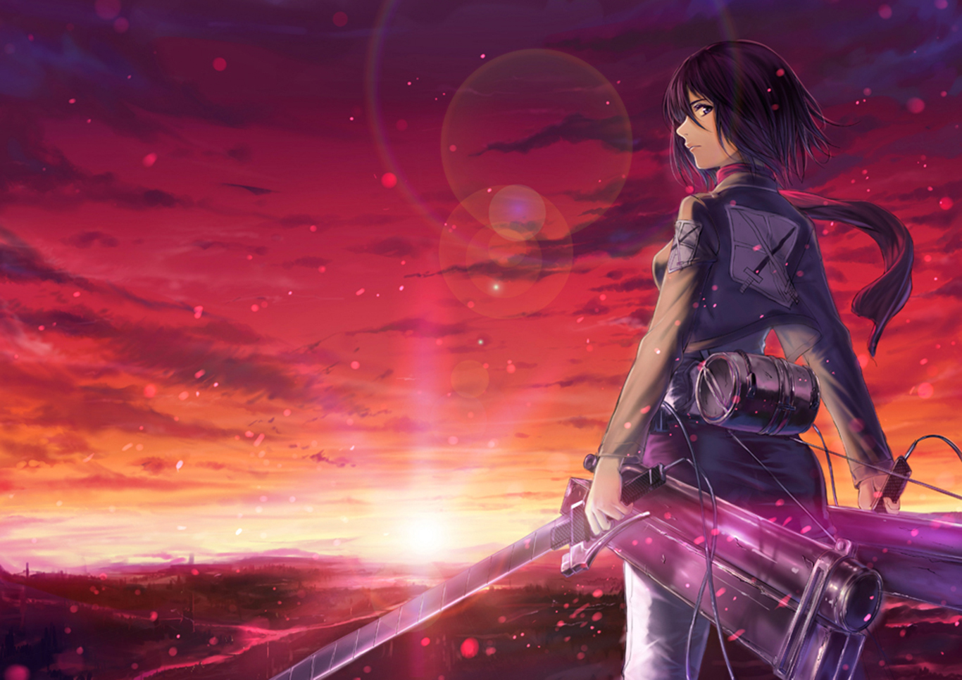 Download mobile wallpaper Mikasa Ackerman, Attack On Titan, Shingeki No Kyojin, Anime for free.