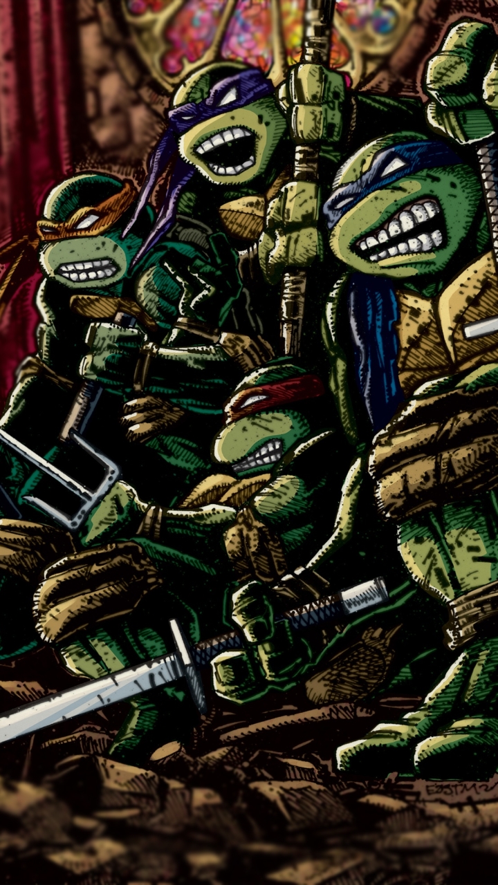 Handy-Wallpaper Teenage Mutant Ninja Turtles, Comics kostenlos herunterladen.