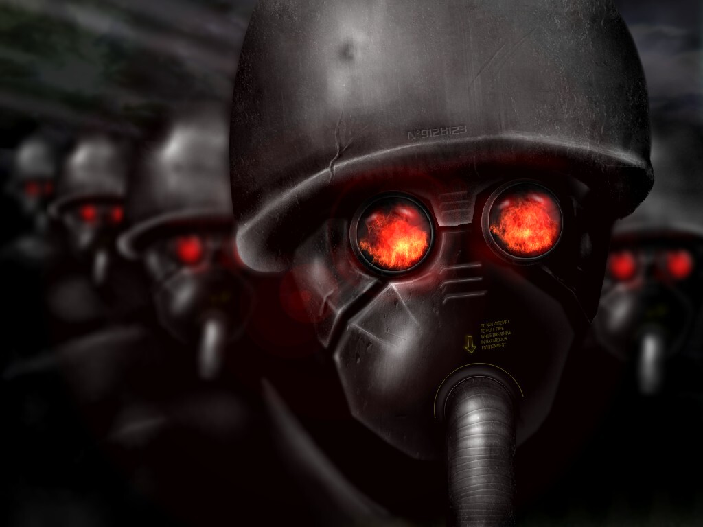 Download mobile wallpaper Dark, Gas Mask, Sci Fi, Military for free.
