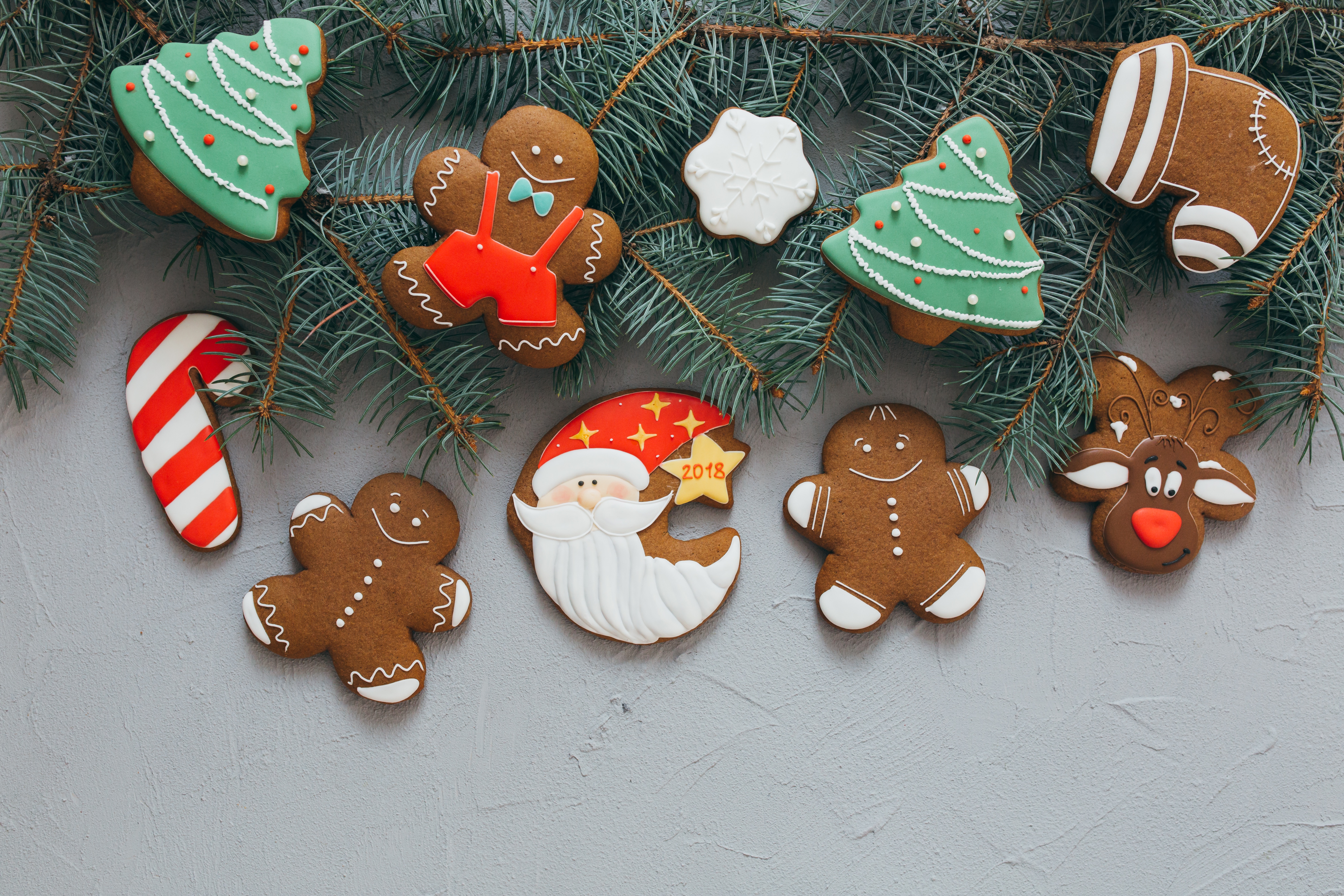 Завантажити шпалери безкоштовно Різдво, Печиво, Пряник, Харчування картинка на робочий стіл ПК