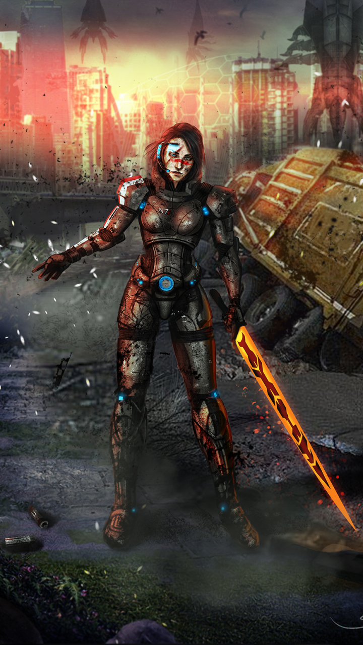 Handy-Wallpaper Mass Effect, Computerspiele, Massenwirkung, Mass Effect 3, Kommandant Shepard kostenlos herunterladen.