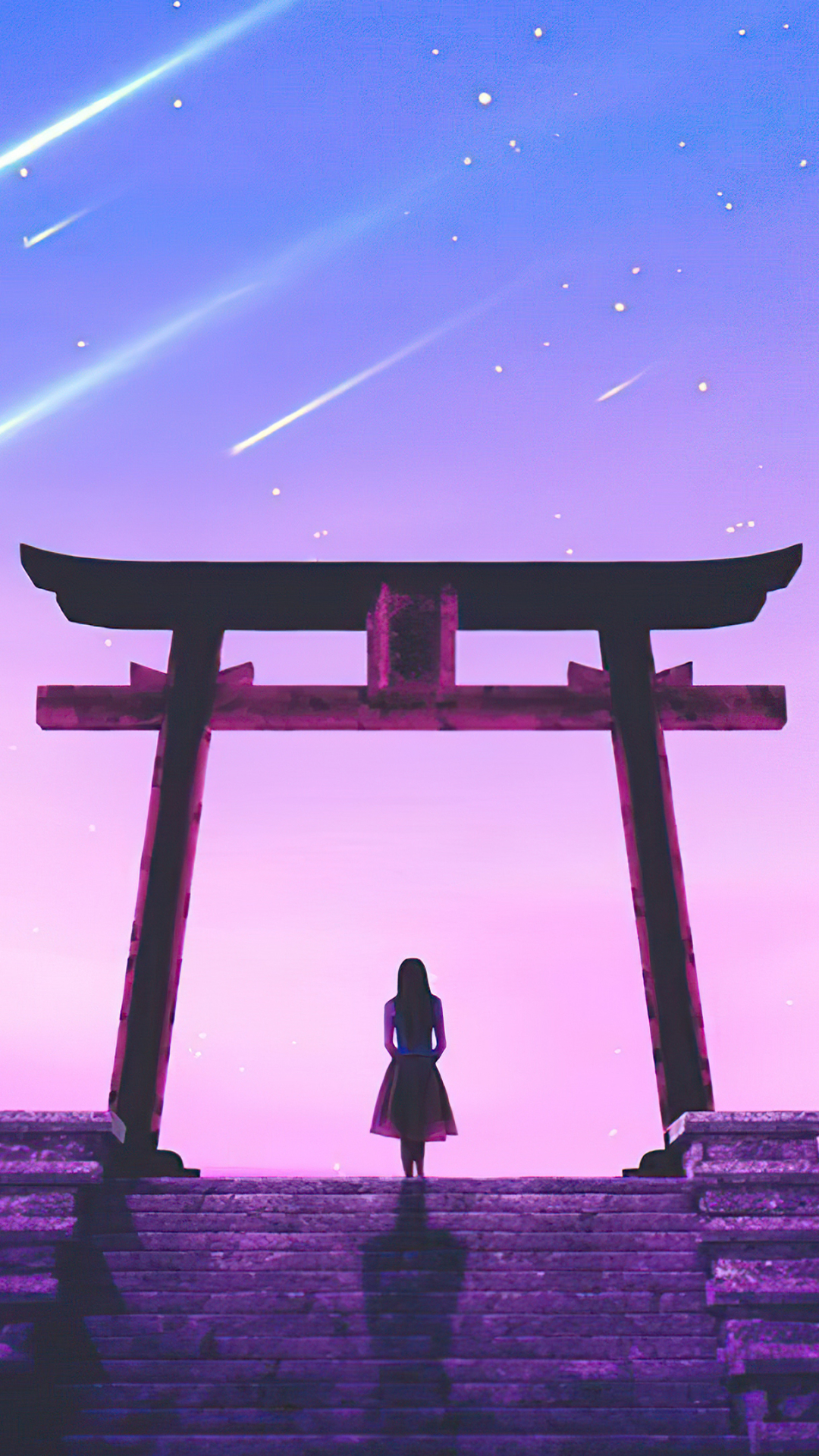 Download mobile wallpaper Anime, Torii, Shrine for free.