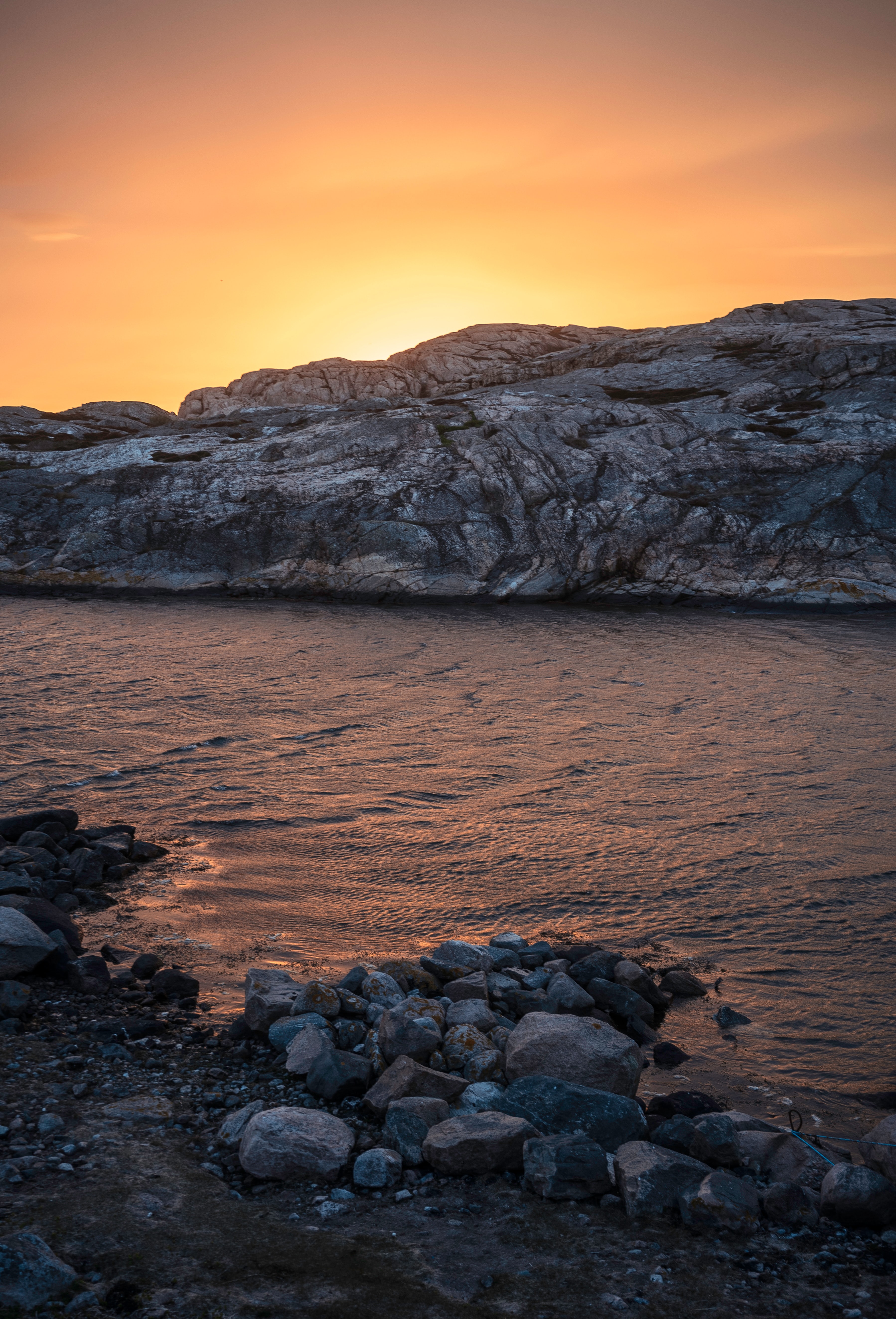 Laden Sie das Stones, Felsen, Küste, Natur, Die Steine, Wasser, Sunset-Bild kostenlos auf Ihren PC-Desktop herunter
