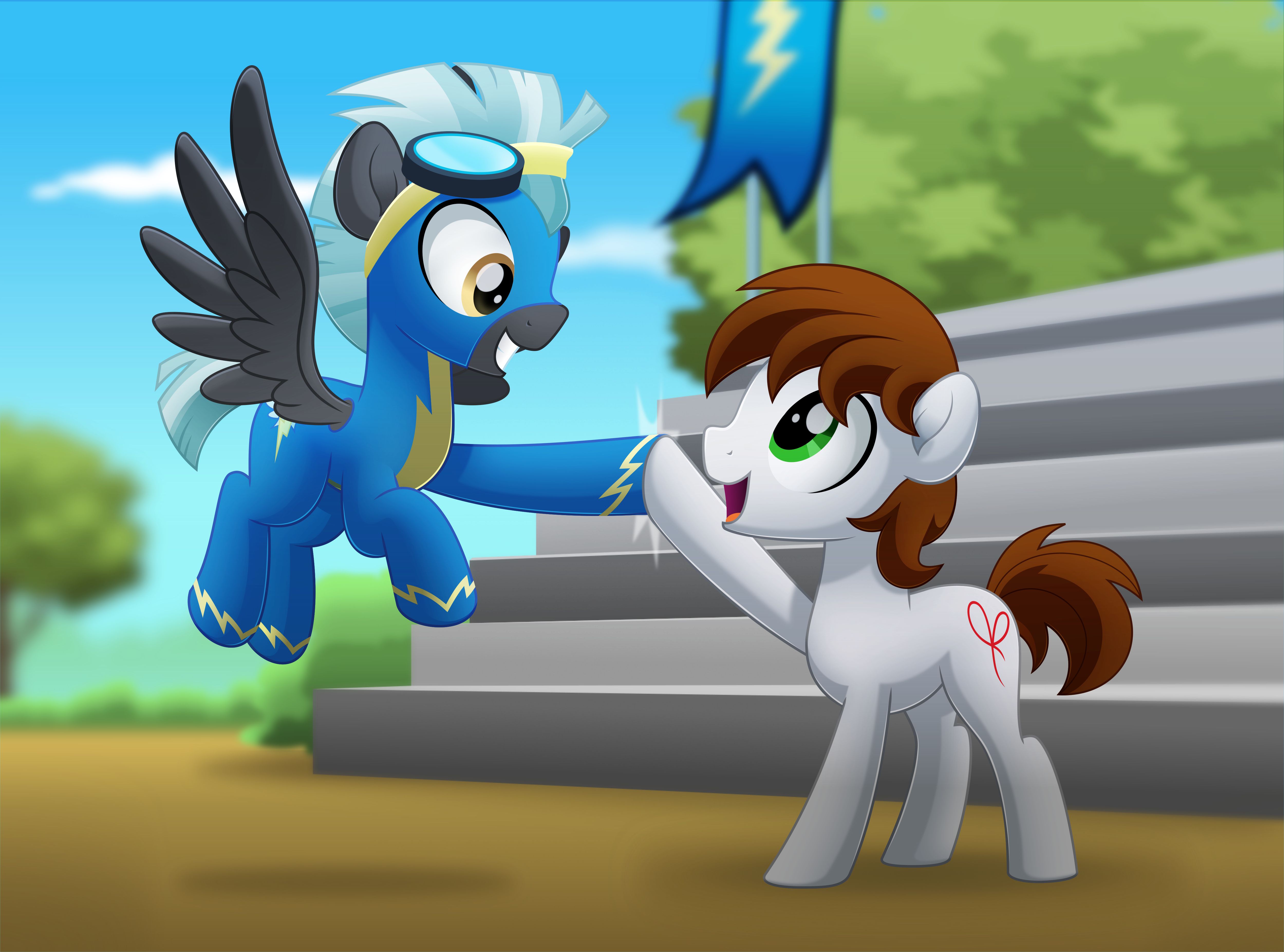 Laden Sie das Mein Kleines Pony, Fernsehserien, My Little Pony Freundschaft Ist Magie, Thunderlane (Mein Kleines Pony)-Bild kostenlos auf Ihren PC-Desktop herunter