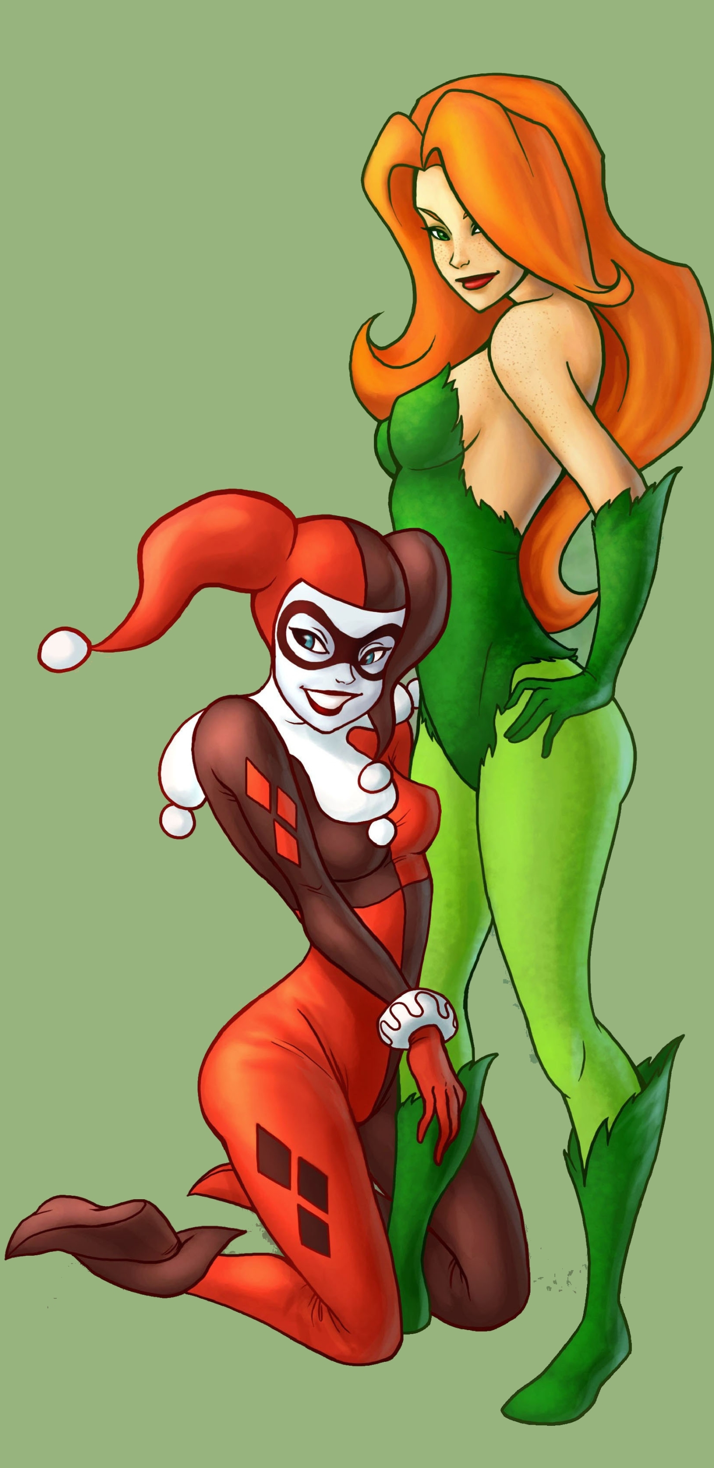 Download mobile wallpaper Comics, Harley Quinn, Dc Comics, Poison Ivy for free.