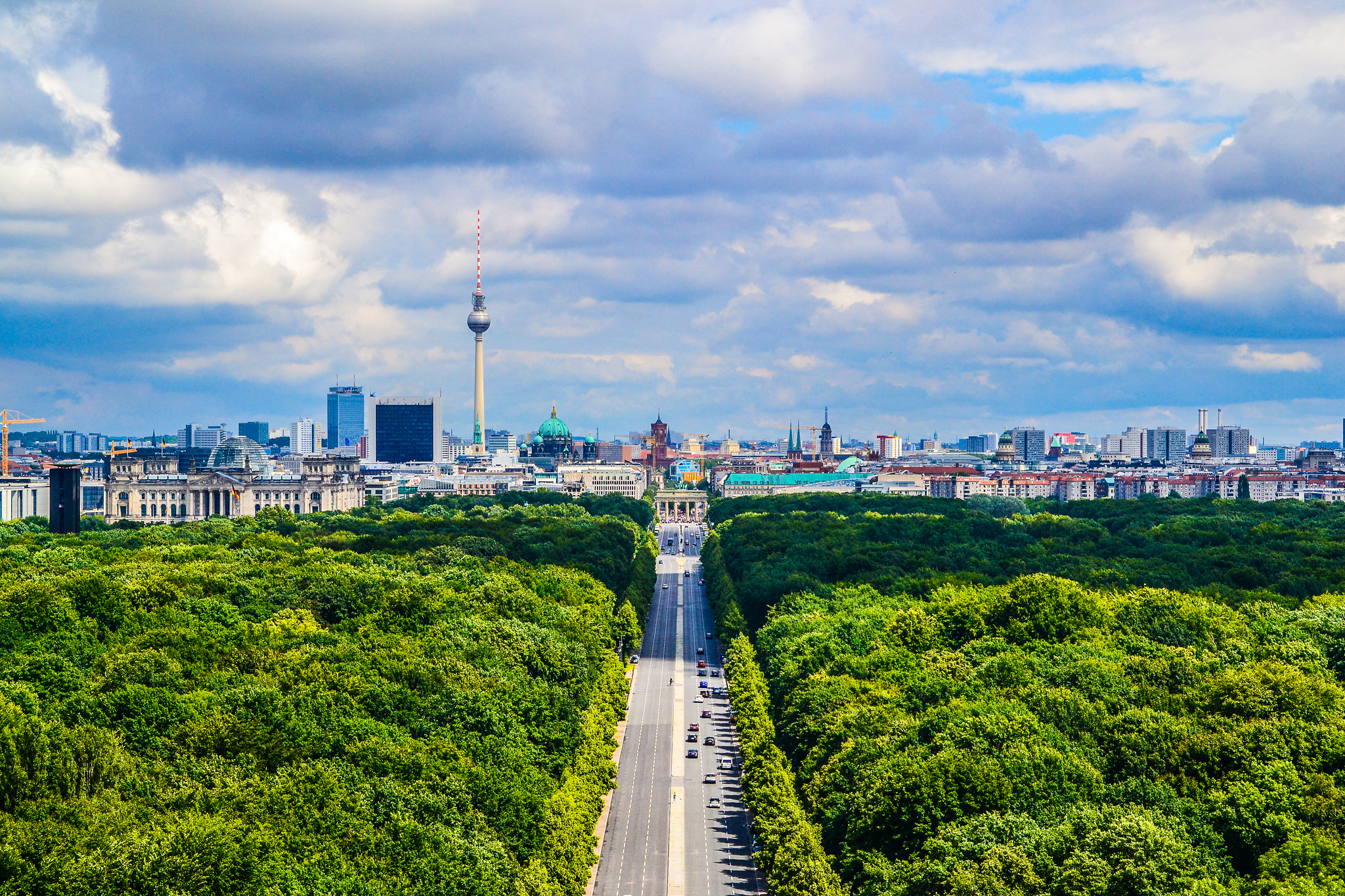 Laden Sie das Berlin, Straße, Wald, Deutschland, Menschengemacht-Bild kostenlos auf Ihren PC-Desktop herunter