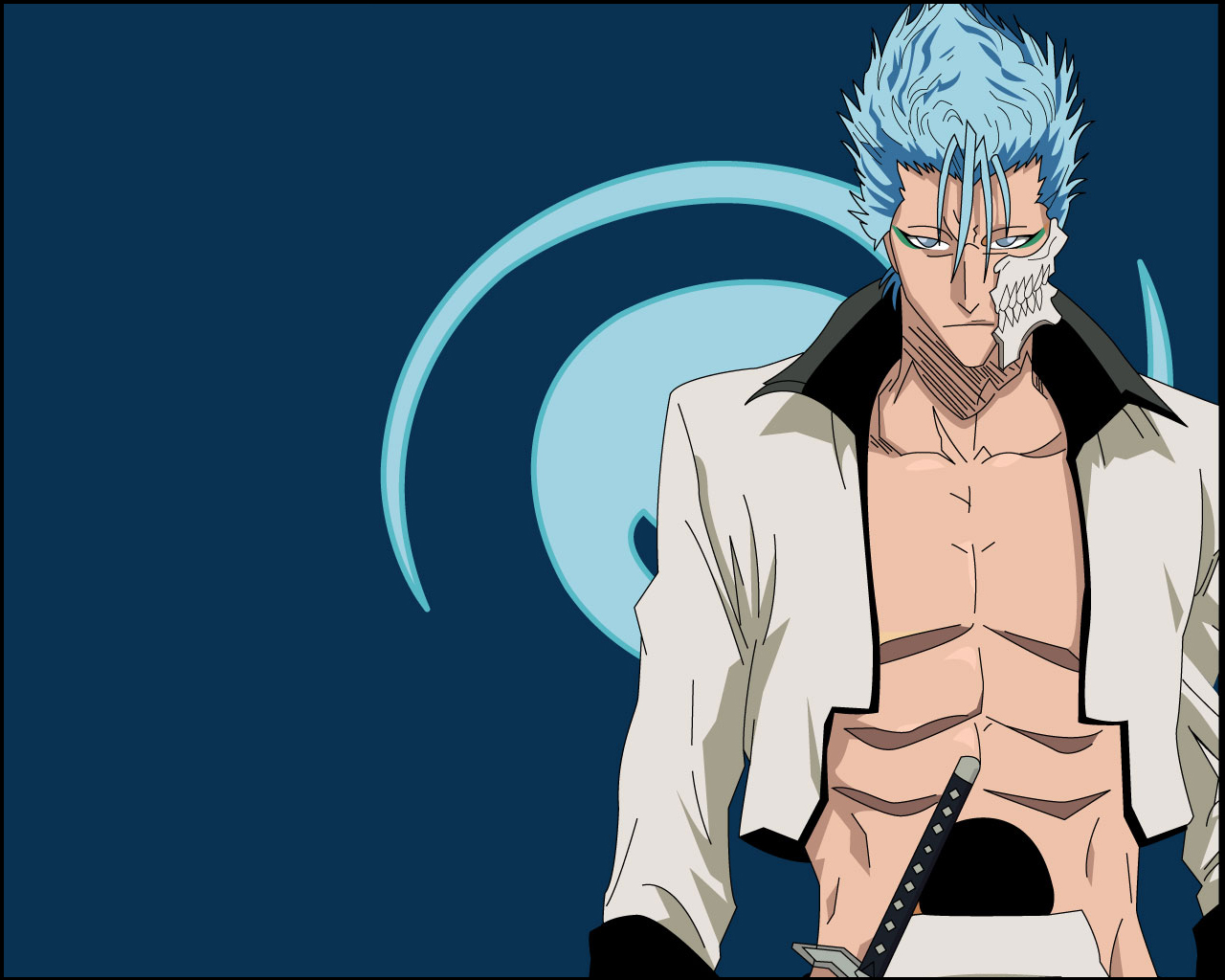 Handy-Wallpaper Bleach, Animes, Grimmjow Jaegerjaquez kostenlos herunterladen.