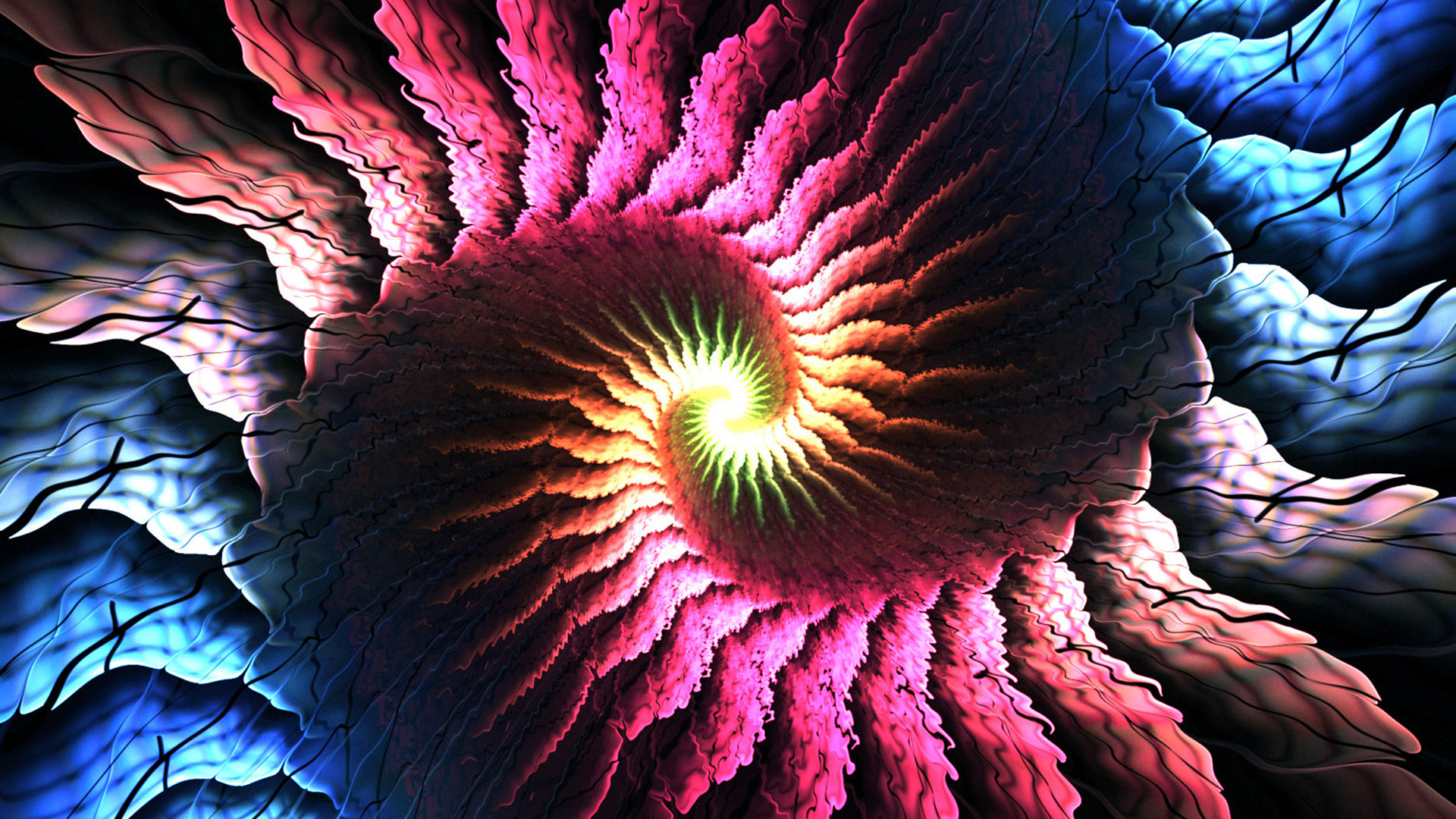 Free download wallpaper Abstract, Pink, Fractal, Swirl on your PC desktop