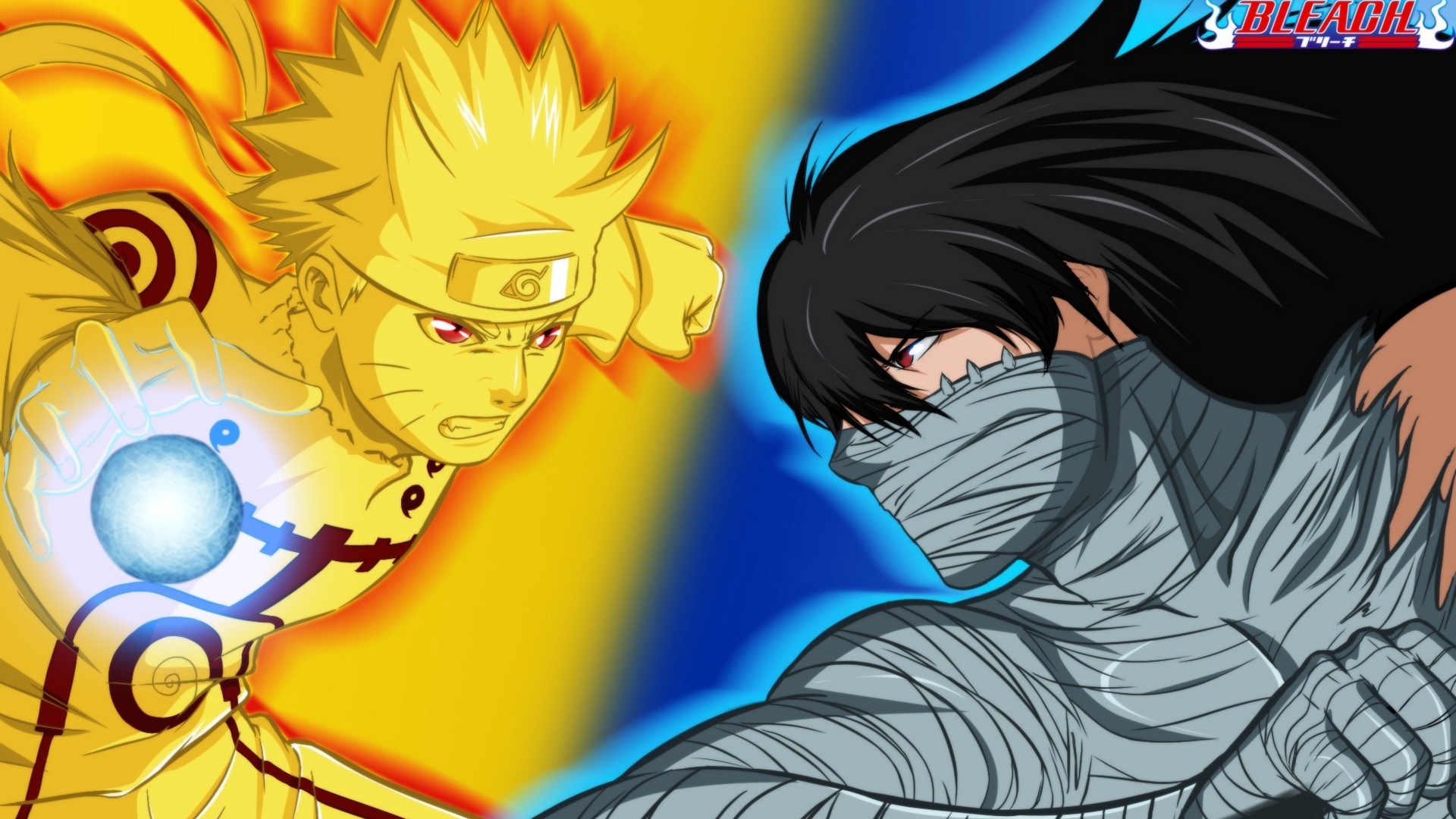 Free download wallpaper Anime, Crossover, Ichigo Kurosaki, Naruto Uzumaki on your PC desktop