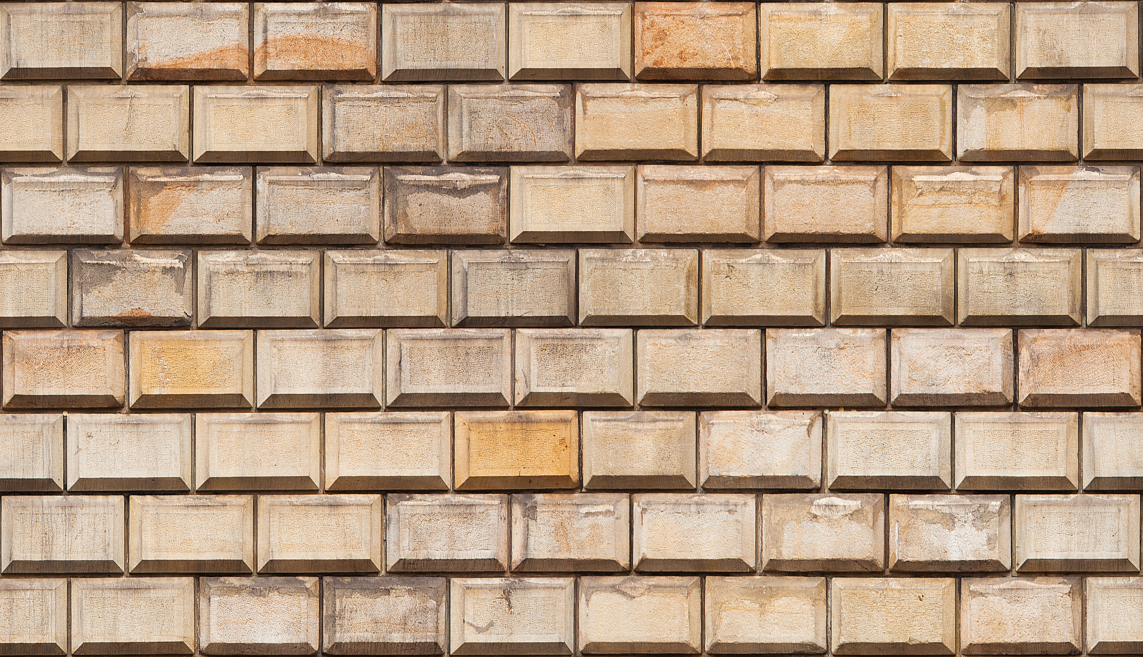 Download mobile wallpaper Pattern, Wall, Brick, Man Made for free.