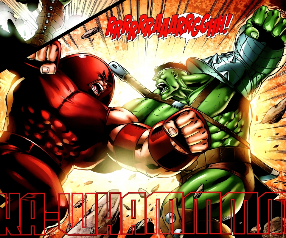 Handy-Wallpaper Hulk, Comics, Juggernaut (Marvel Comics) kostenlos herunterladen.