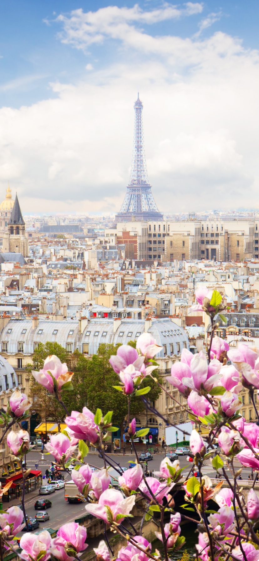 Download mobile wallpaper Cities, Paris, Eiffel Tower, City, France, Cityscape, Spring, Man Made for free.