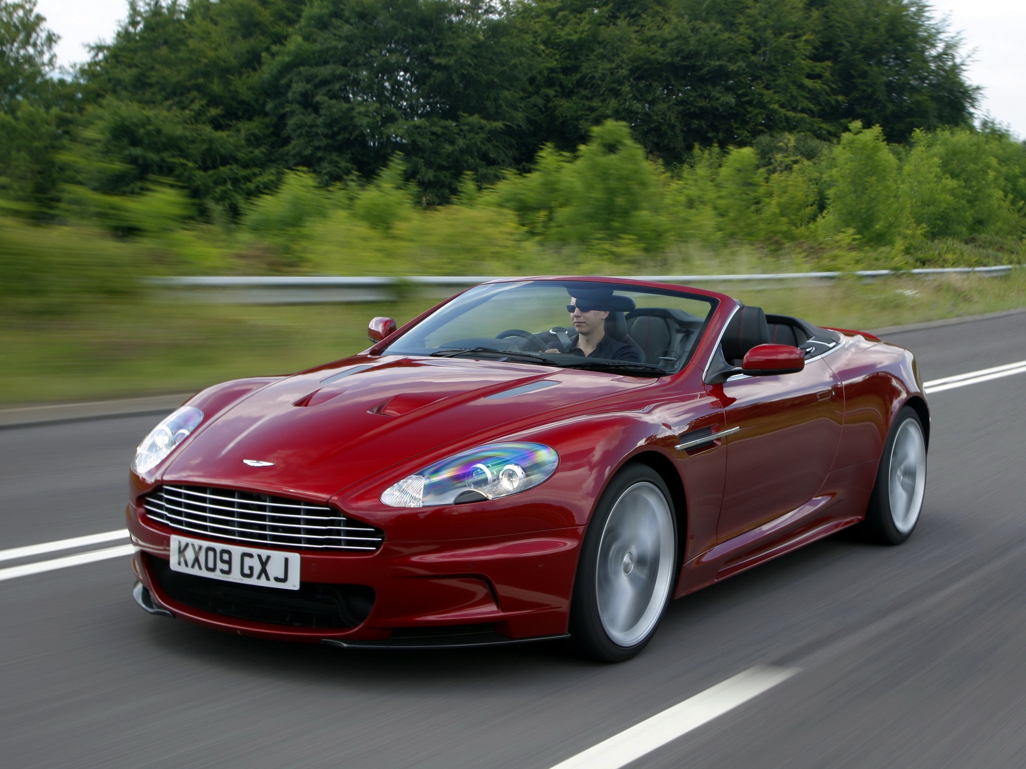 Download mobile wallpaper Dbs, 2009, Aston Martin, Side View, Sports, Style, Nature, Cars for free.