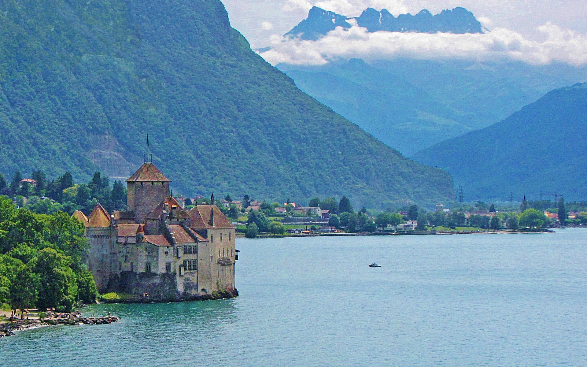 334790 завантажити шпалери створено людиною, château de chillon, швейцарія, вейто, замки - заставки і картинки безкоштовно