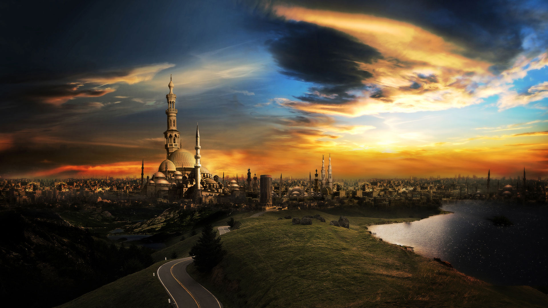 Free download wallpaper Cities, Landscape on your PC desktop