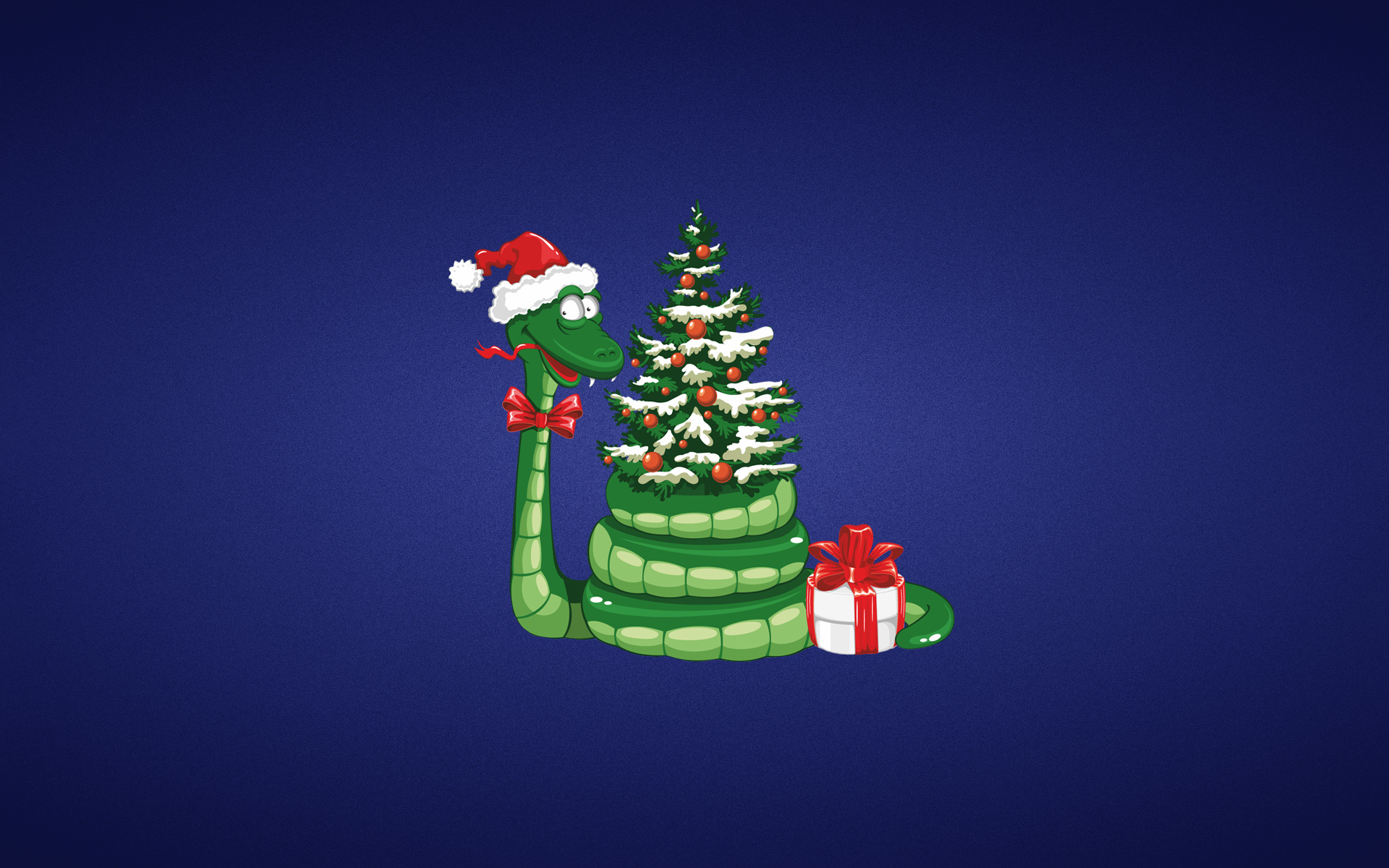 Download mobile wallpaper Christmas, Holiday, Snake, Christmas Tree for free.