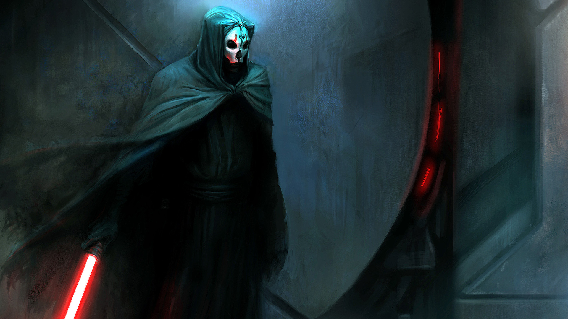 darth nihilus, star wars, video game, star wars knights of the old republic ii, hood, lightsaber, mask, red lightsaber, sith (star wars), weapon