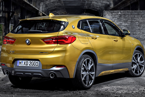Download mobile wallpaper Bmw, Suv, Compact Car, Vehicles, Yellow Car, Bmw X2 for free.