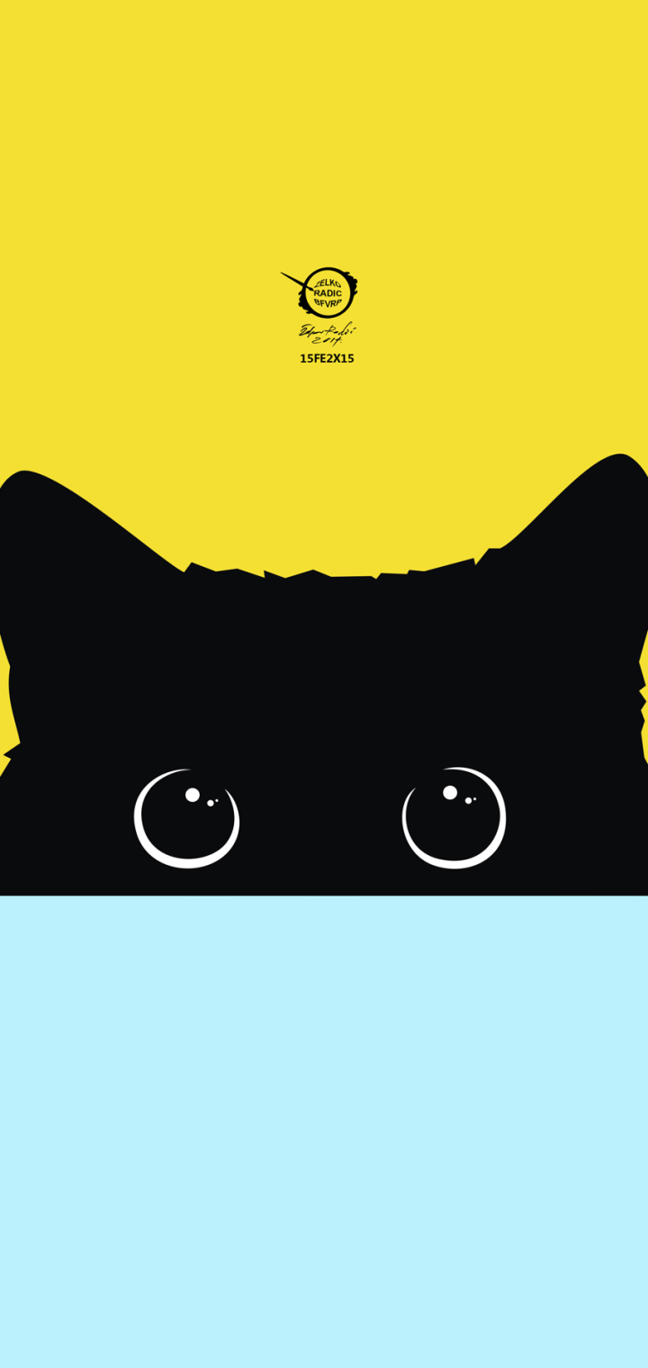 Download mobile wallpaper Cats, Vector, Cat, Animal, Colorful, Simple, Minimalist for free.