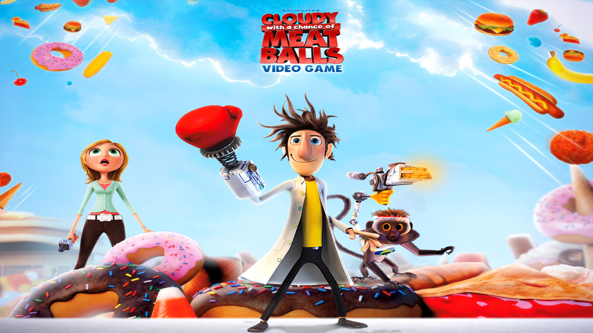 video game, cloudy with a chance of meatballs