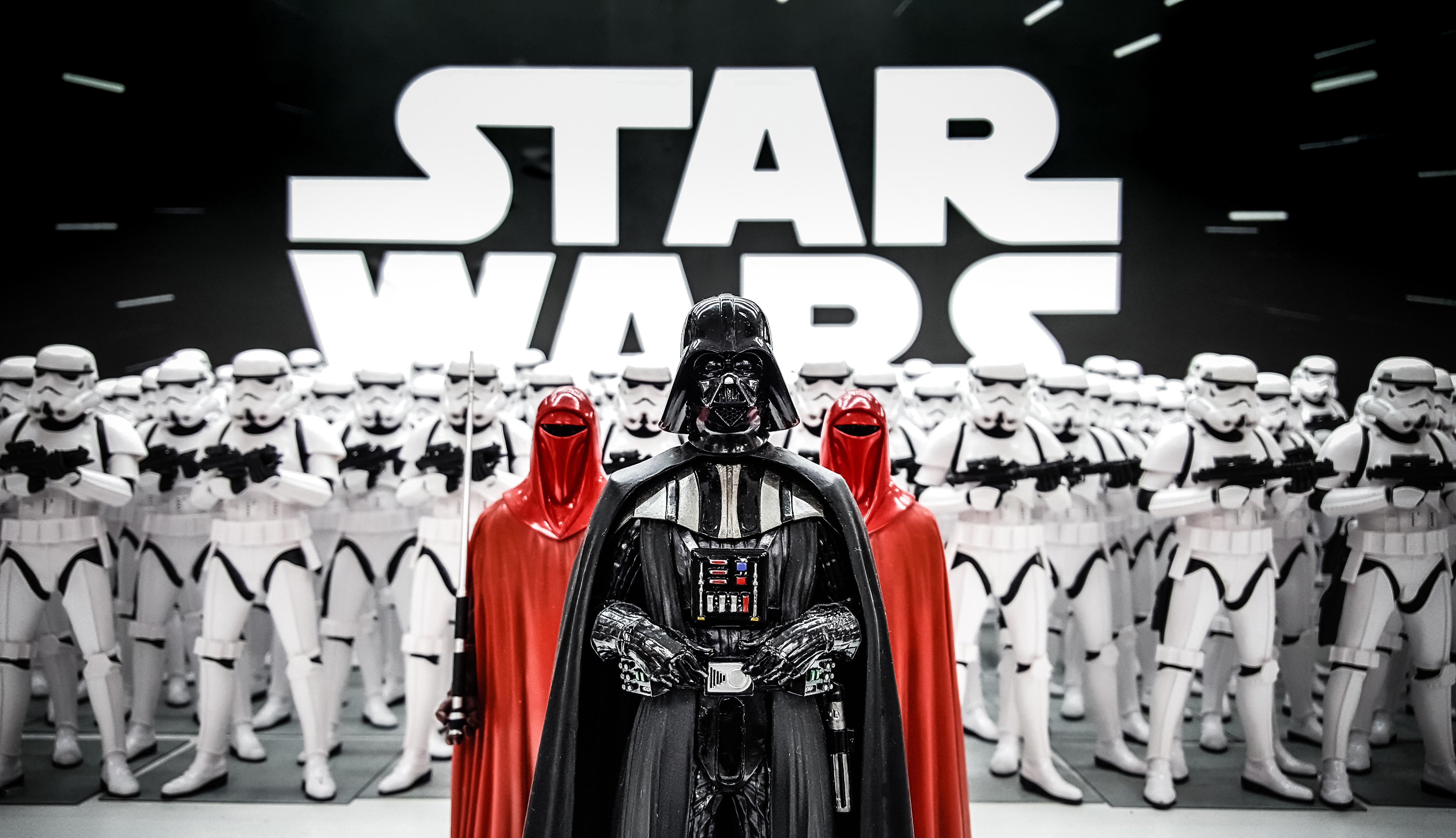 Download mobile wallpaper Star Wars, Sci Fi, Figurine, Darth Vader, Stormtrooper for free.