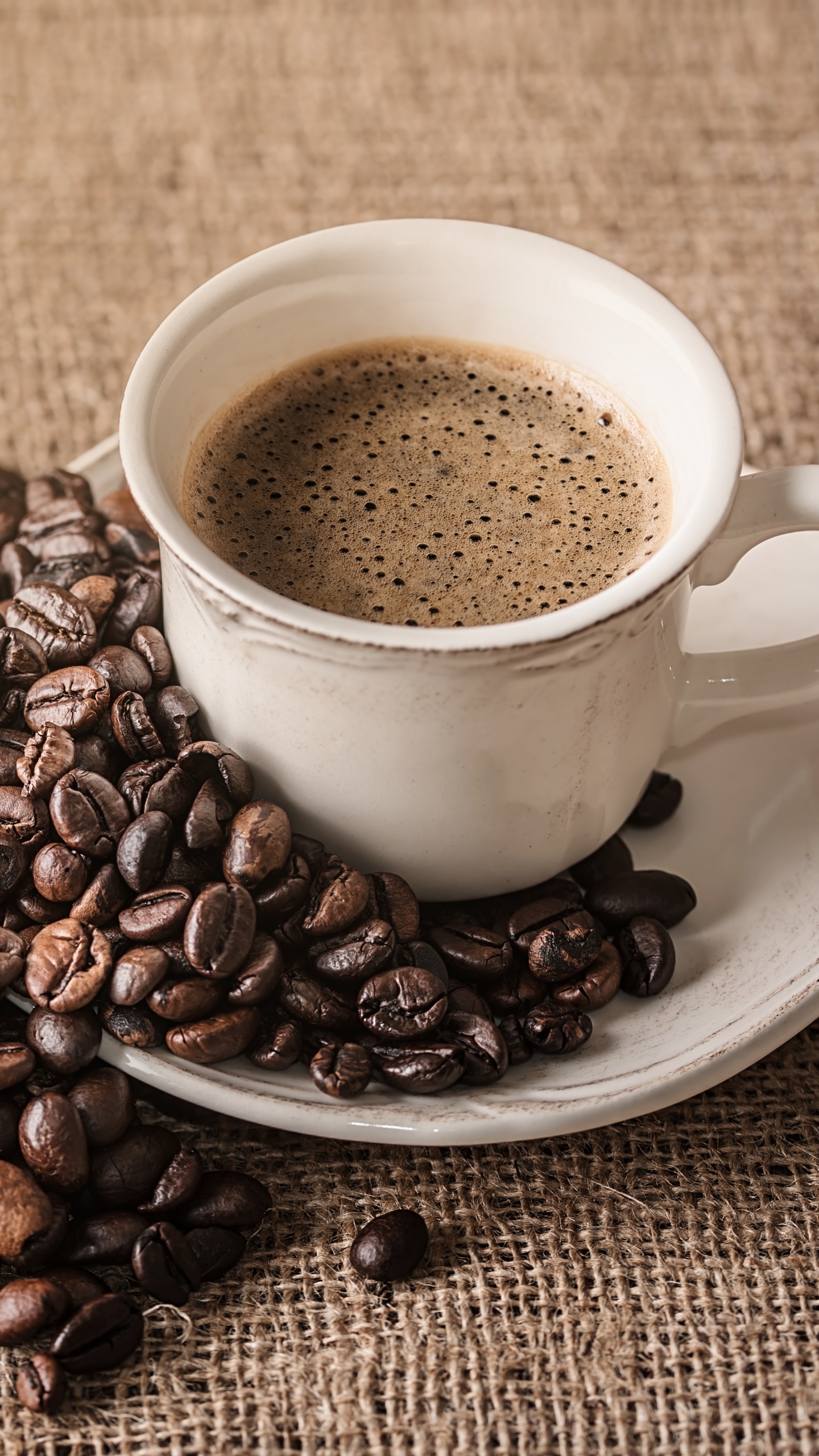 Download mobile wallpaper Food, Coffee, Cup, Coffee Beans for free.